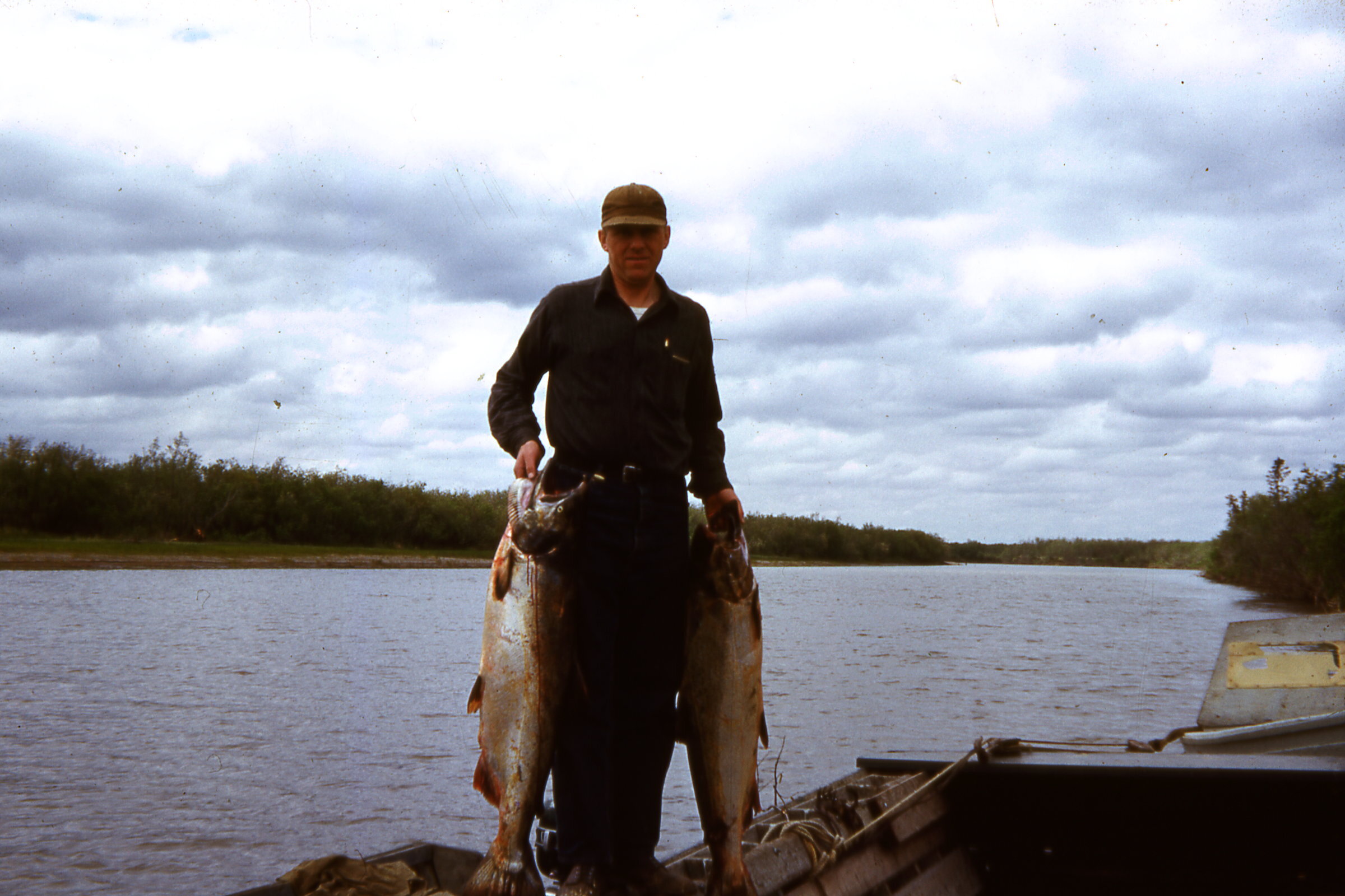 50s - Clarence with salmon.jpg