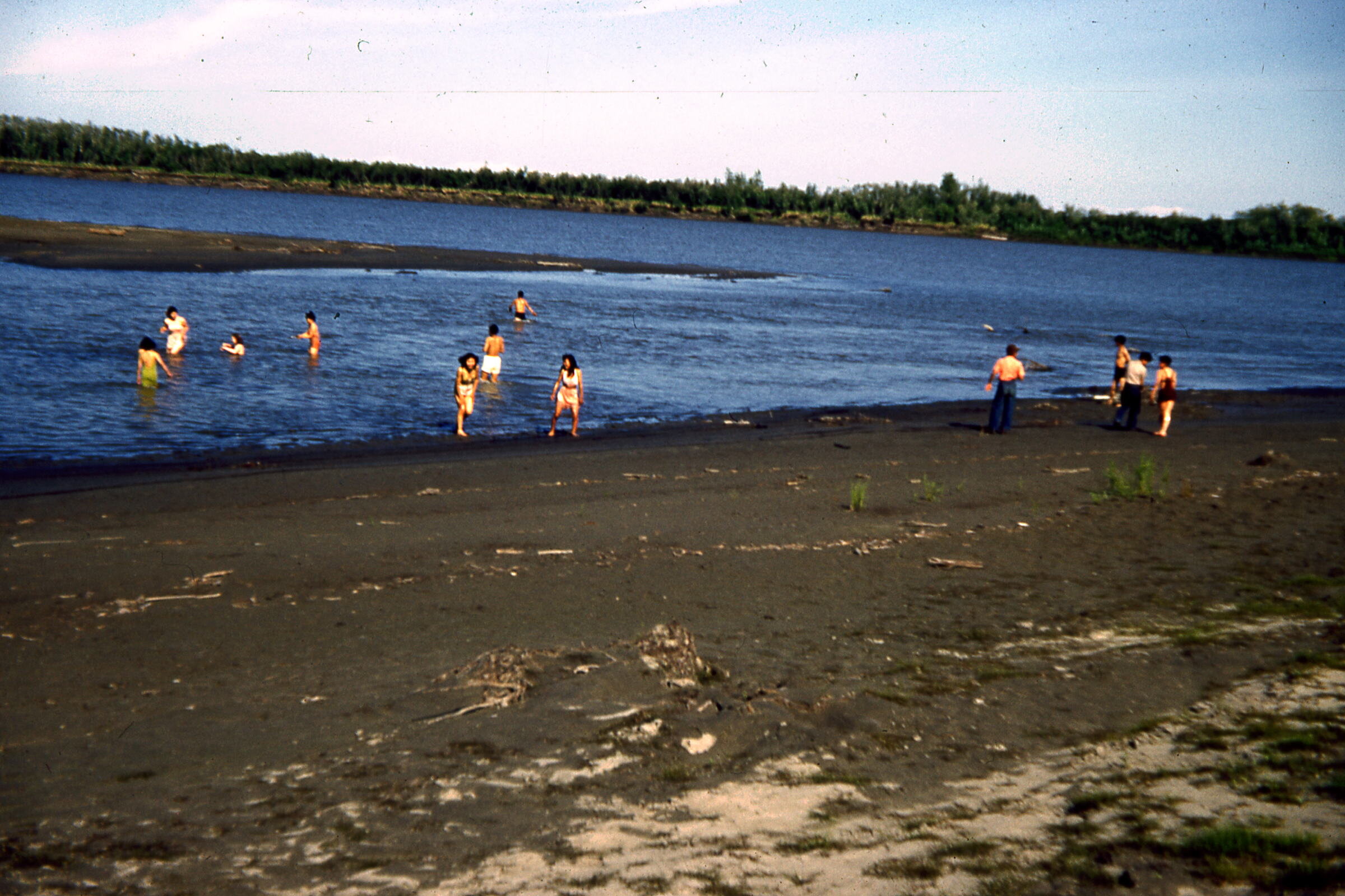 50s - Swiming at the mouth of the slough.jpg