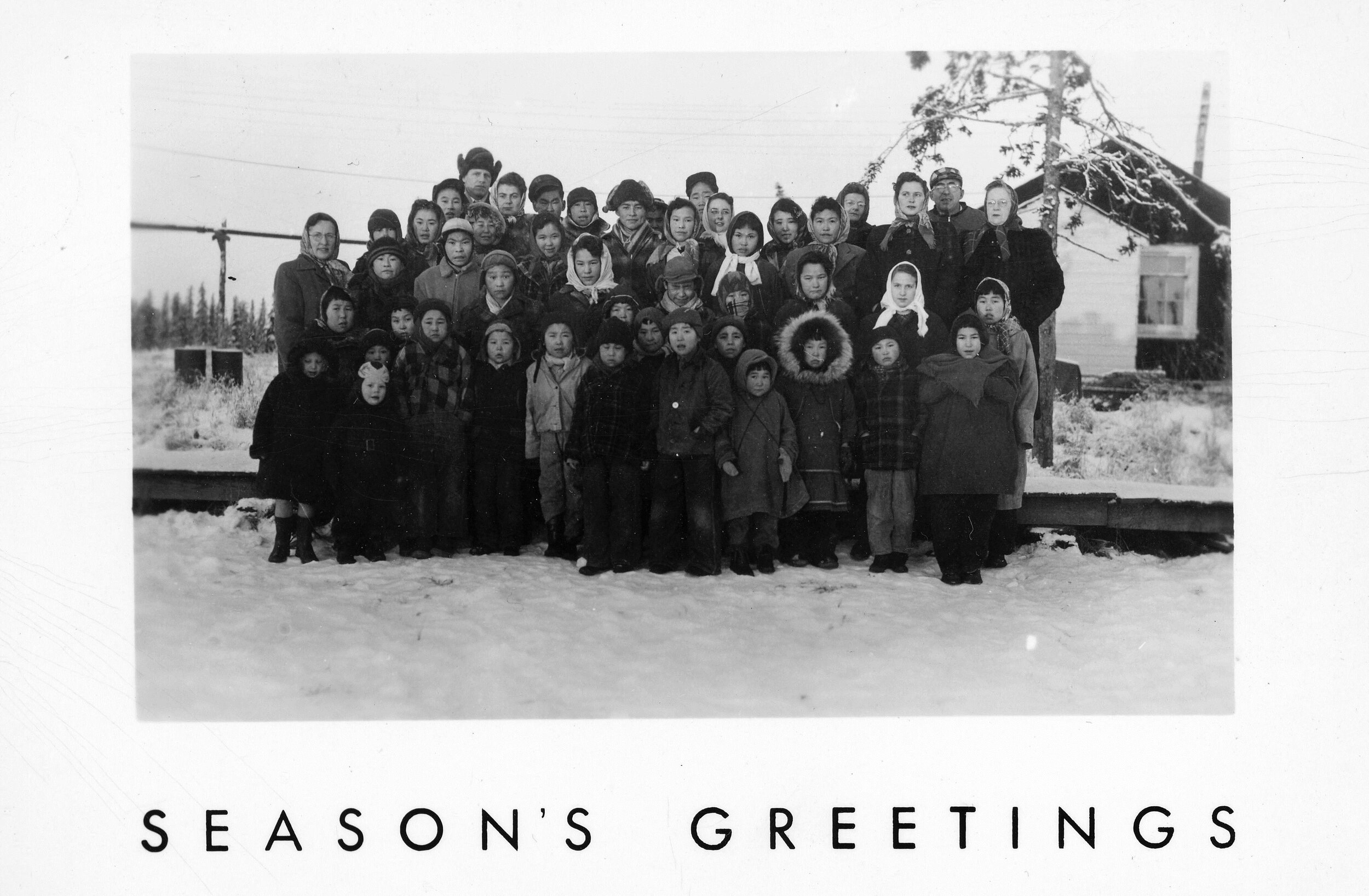  1951 MCH Chrismas Card. Photo on loan from the Henkelman Archives. 