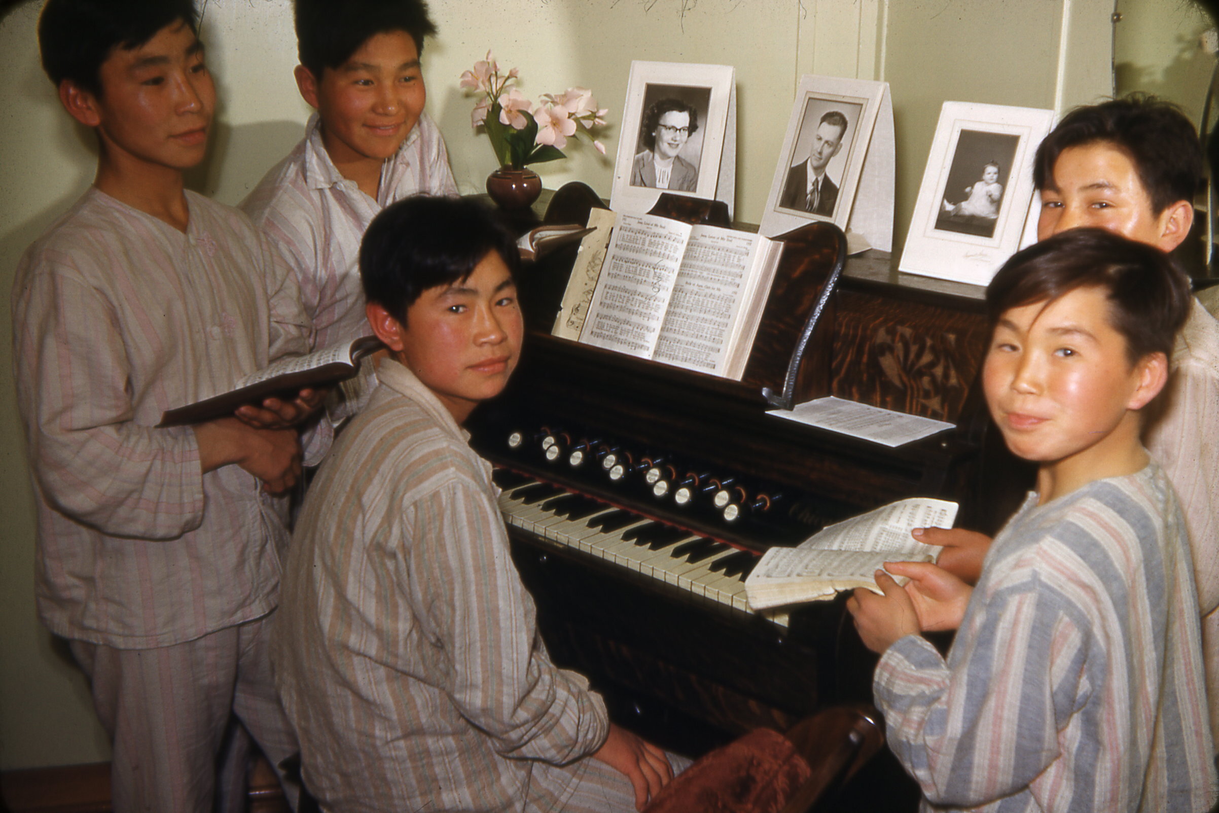 1953 Boys playing organ.jpg