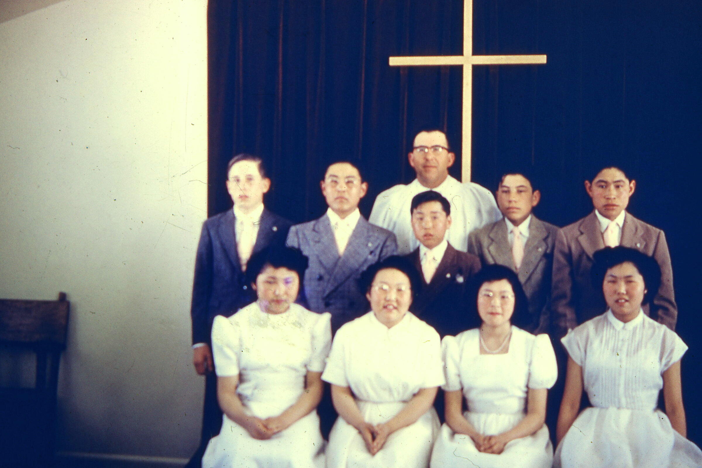  1955 Confirmation. Photo on loan from the Henkelman Archives. 