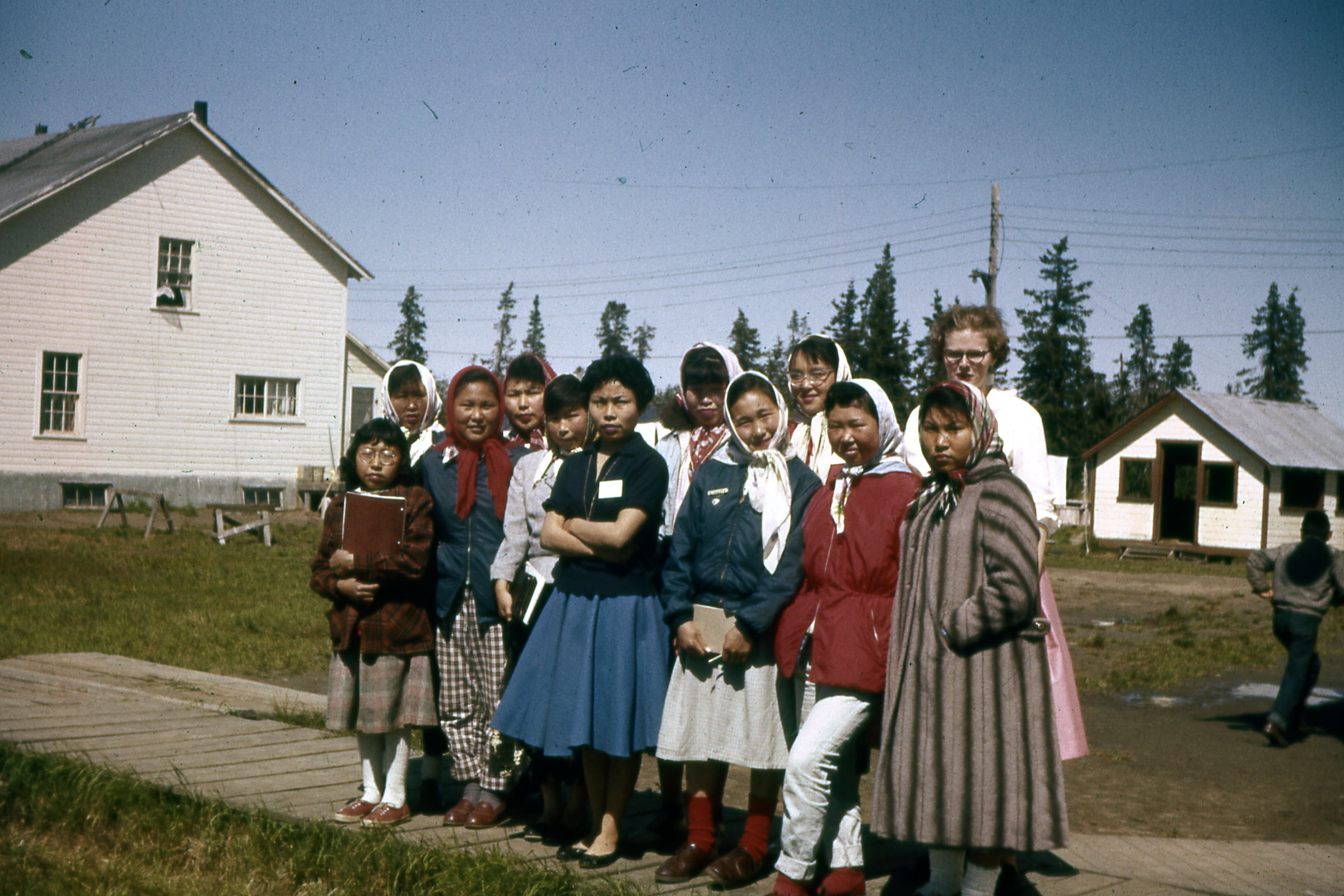 1960 Faye McDuffy and YAC girls.jpg