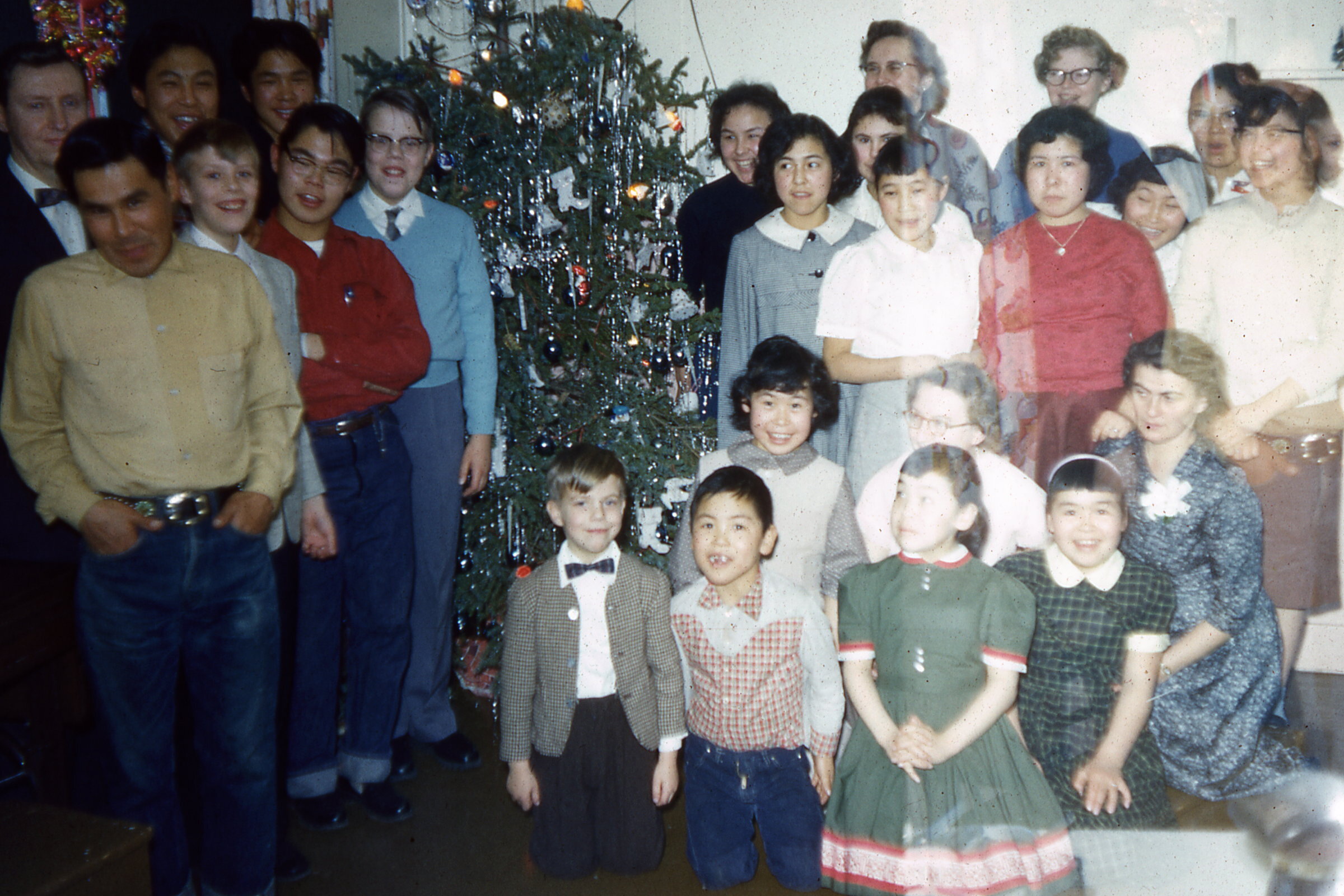 1962 Around Christmas tree.jpg