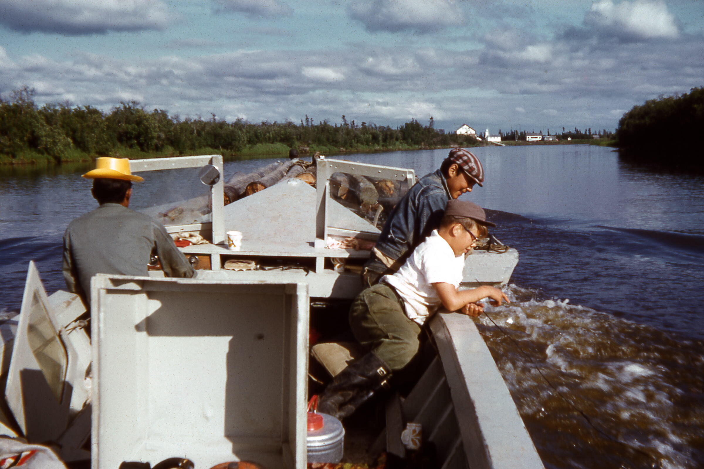 1962 Messenger, barge and CAA Power Poles.jpg