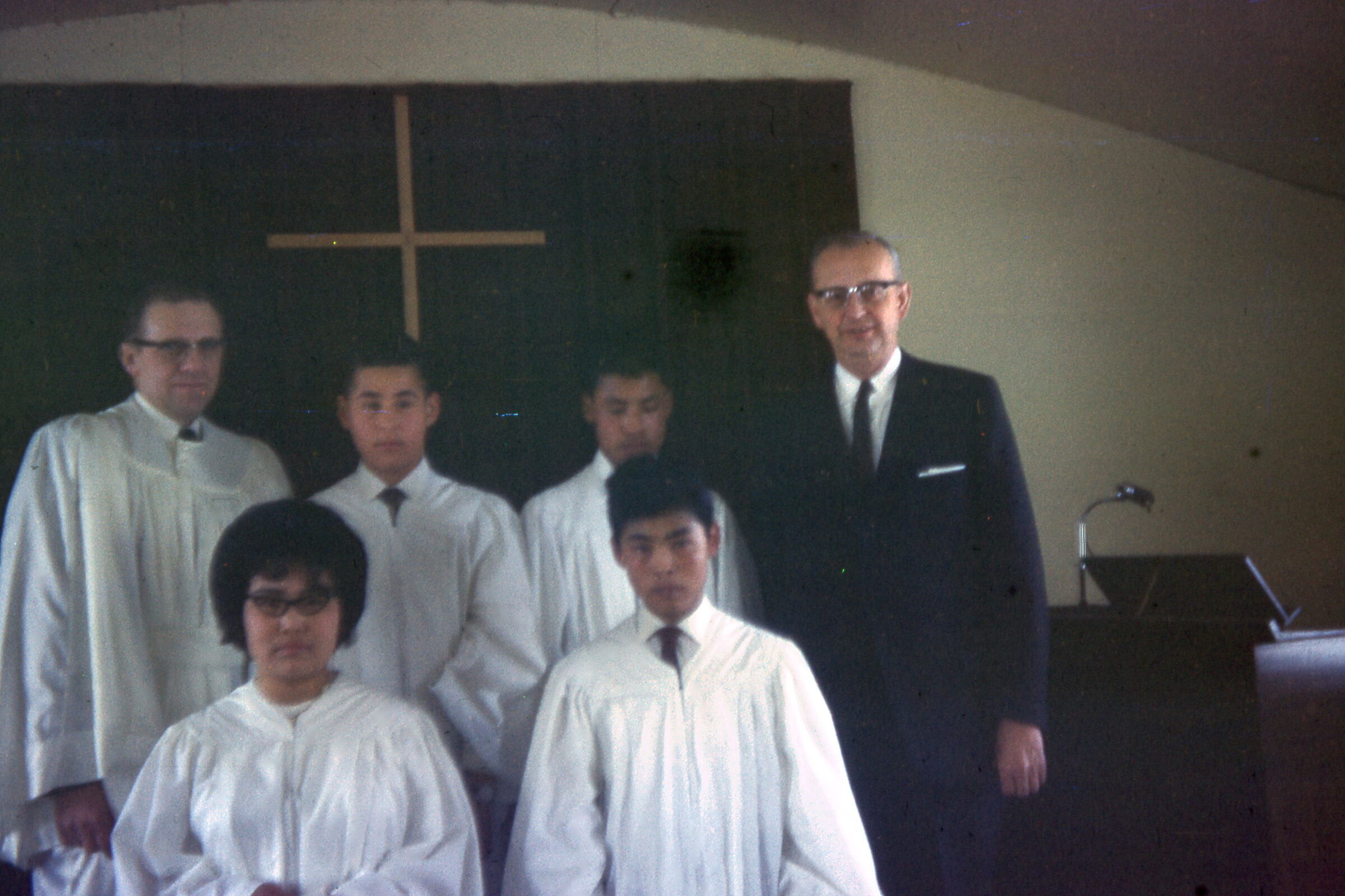 1966 Clarence and Kortz with graduation.jpg