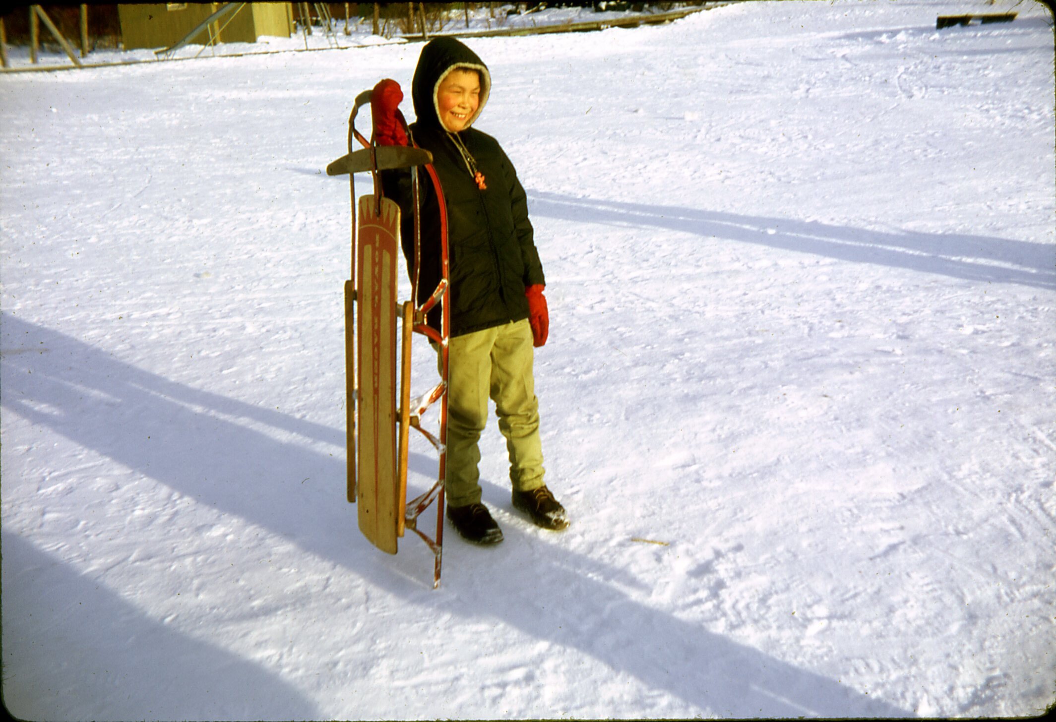 1971 Jimmy Oscar and sled.jpg