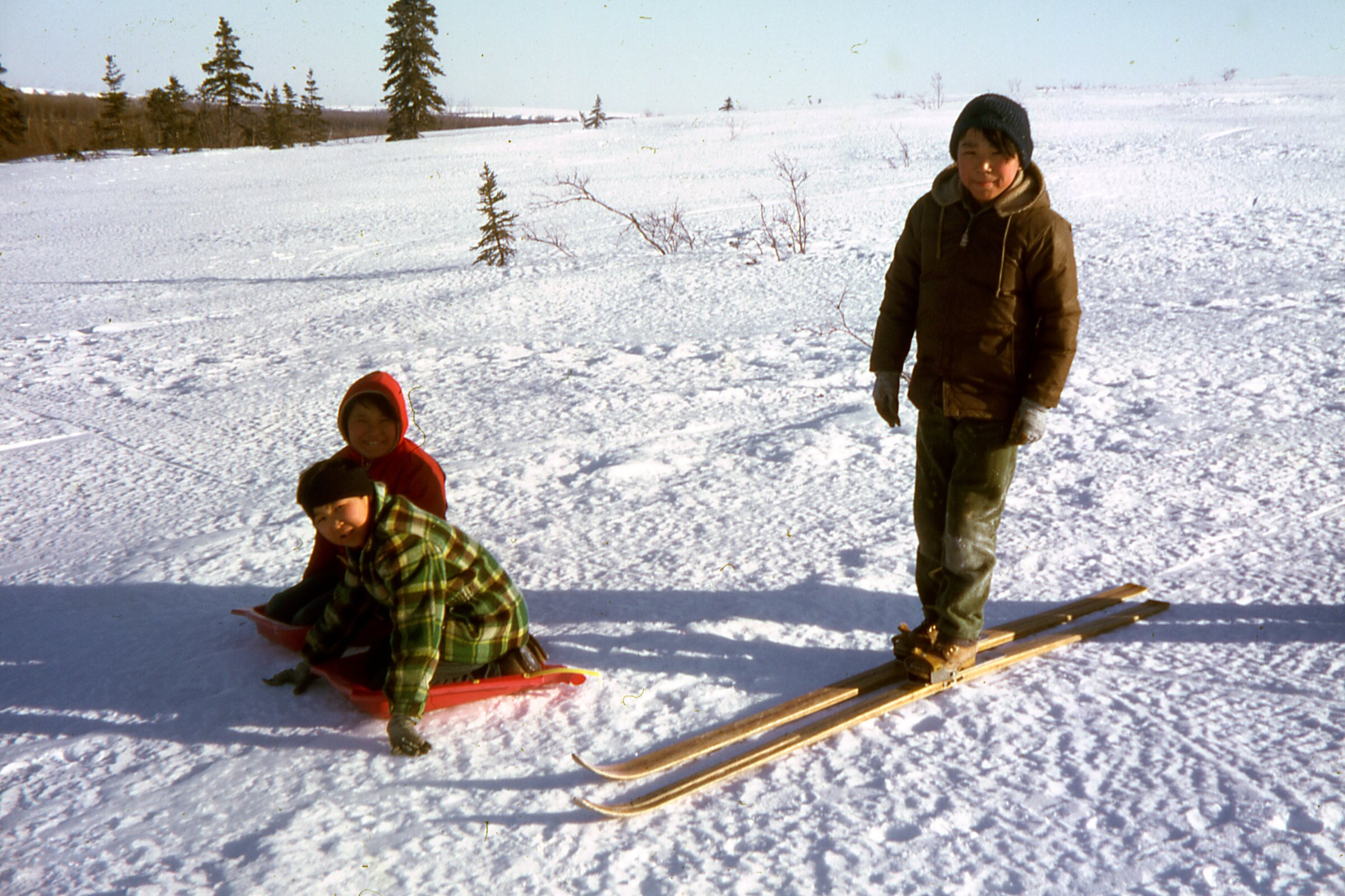 1972 Sliding on tundra above MCH.jpg