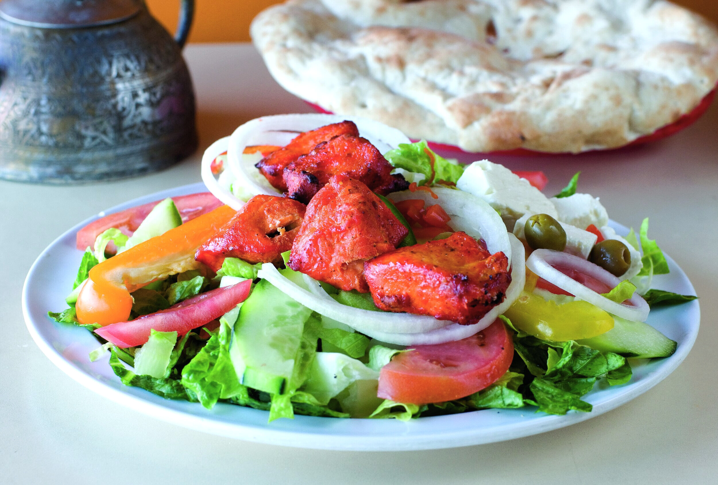 Chicken Chunk Salad with Fresh Naan Bread (Copy)