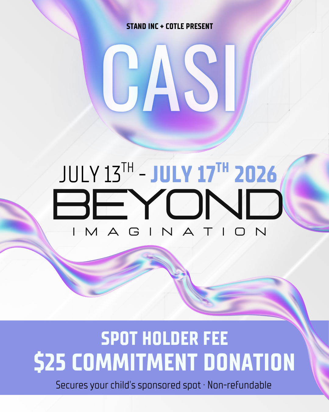 CASI 2026 – Spot Holder Fee