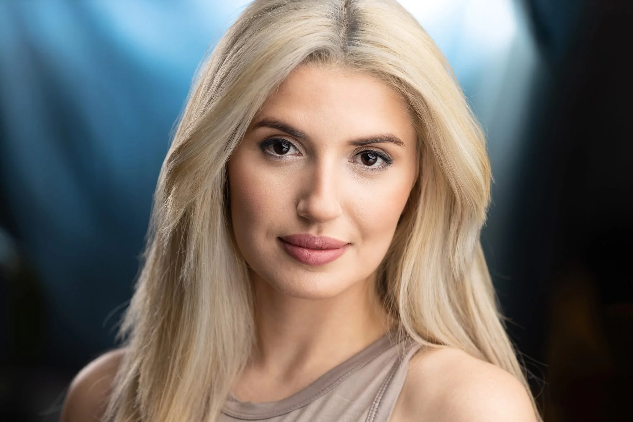 Toronto actor headshot photographed at Ymaphoto's Oakville studio
