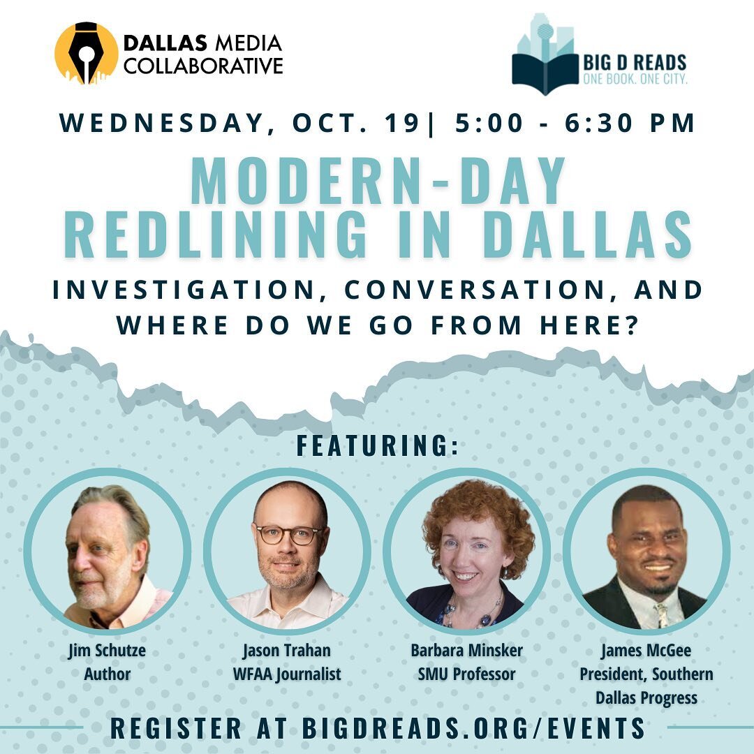 Join us THIS WEDNESDAY, October 19 from 5 pm - 6:30 pm for an overview of the major findings from the Banking Below 30 series led by investigative producer Jason Trahan, one of the WFAA journalists whose story uncovered that nearly 20 percent of bank