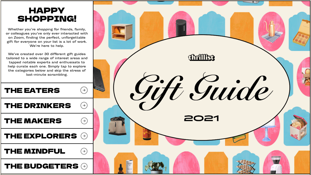 2021 Thrillist Holiday Gift Guide