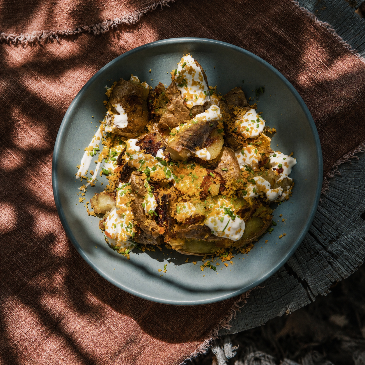 Smashed Potato Salad