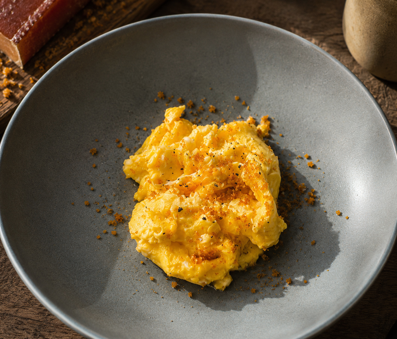 Soft Scramble with Bottarga
