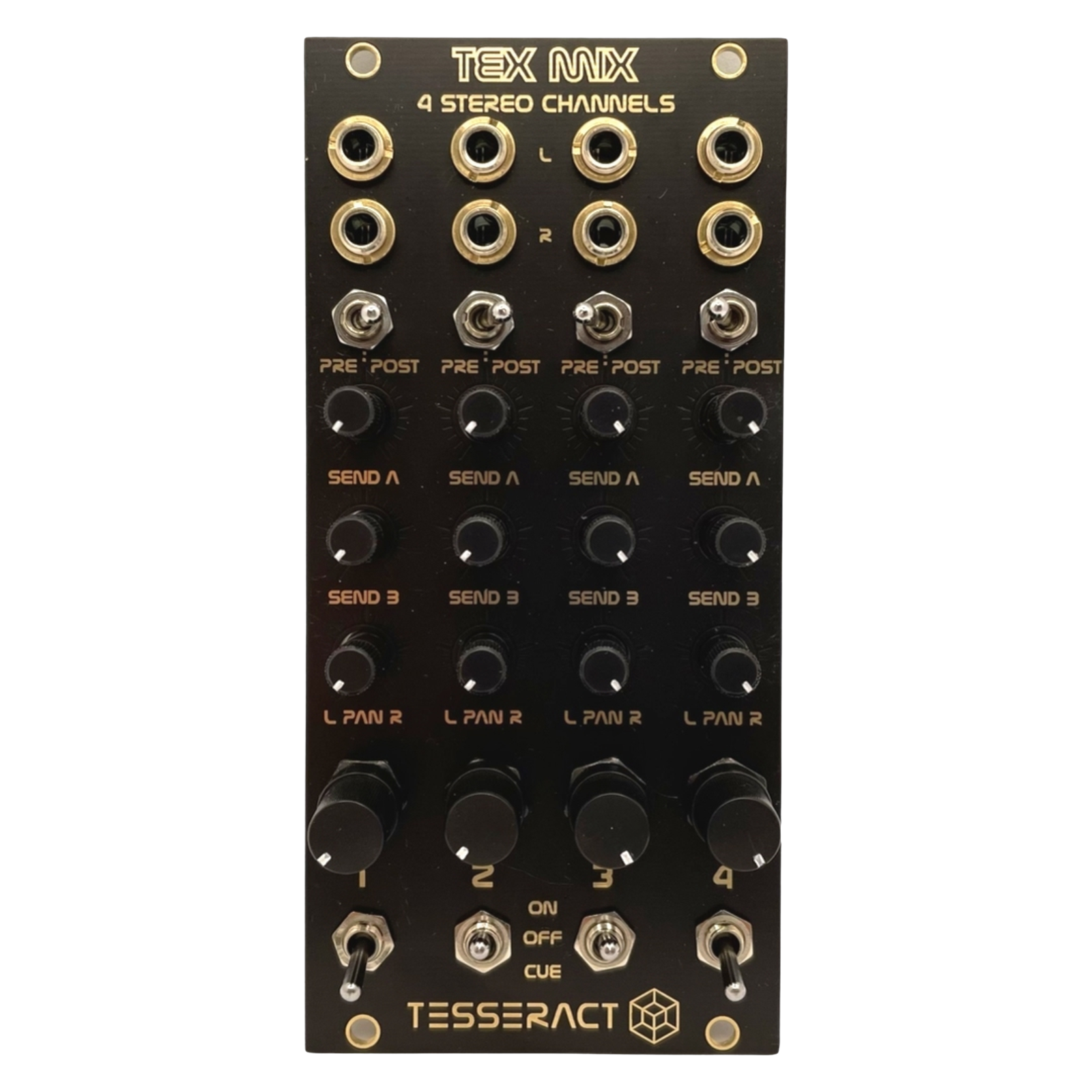 TexMix 4 Stereo Channels by Tesseract - Stereo mixer expansion for the TexMix