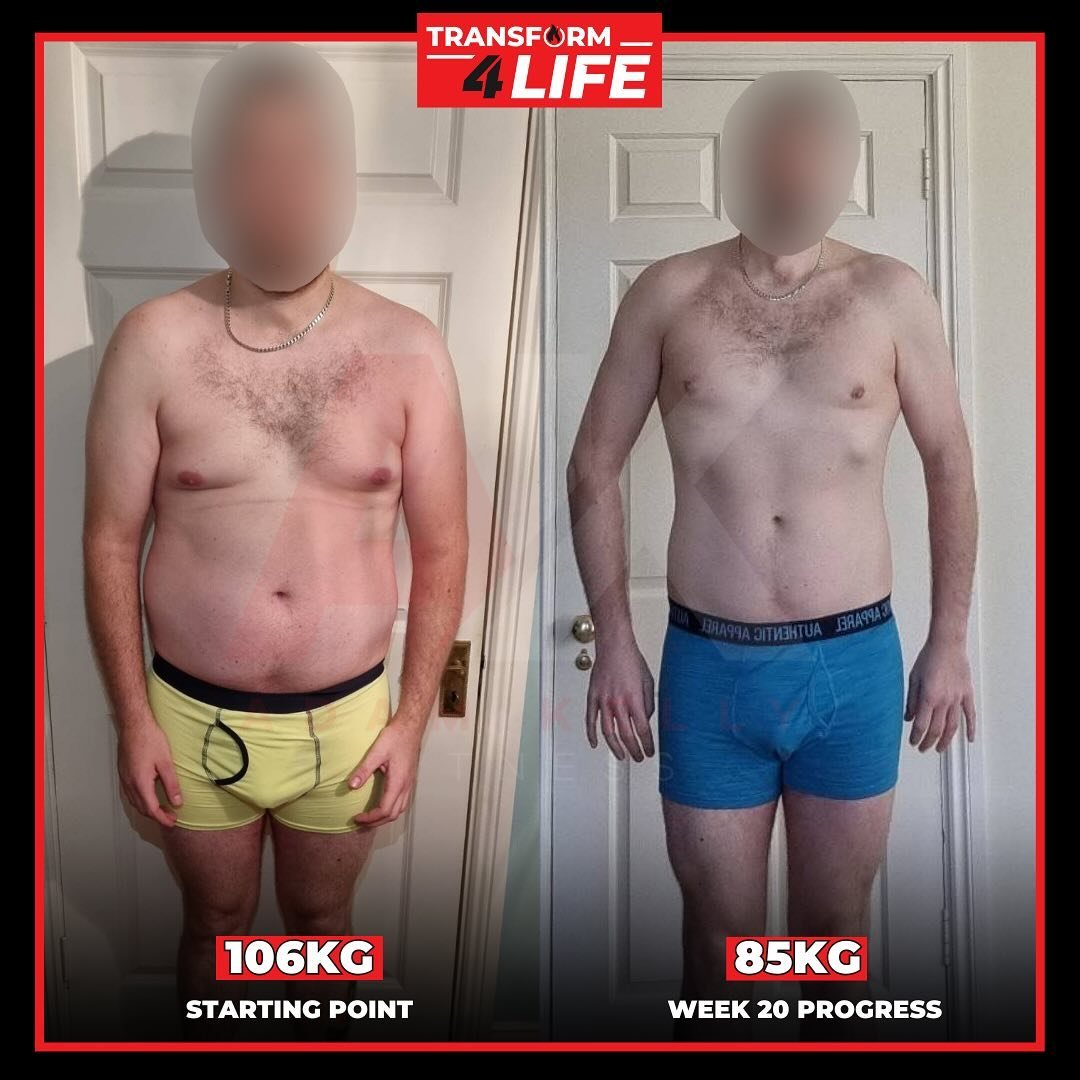 How Shane lost 18kg of body fat in just 20 weeks 🔥⁣
⁣⁣
Shane&rsquo;s journey through my signature coaching program, &ldquo;Transform 4 Life,&rdquo; is nothing short of inspiring! 👊🏻💪🏻⁣⁣⁣
⁣⁣
Imagine navigating a world with a rotating shift patter