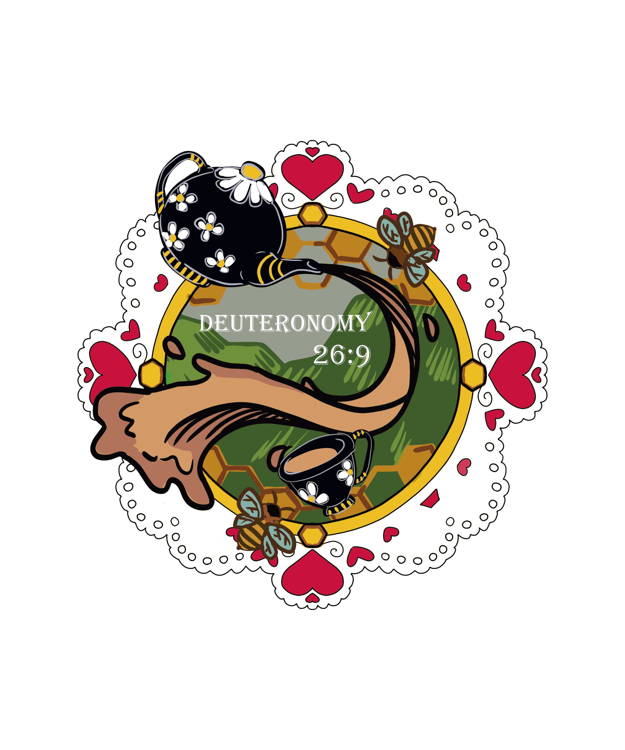 Deuteronomy 26:9 Keychain