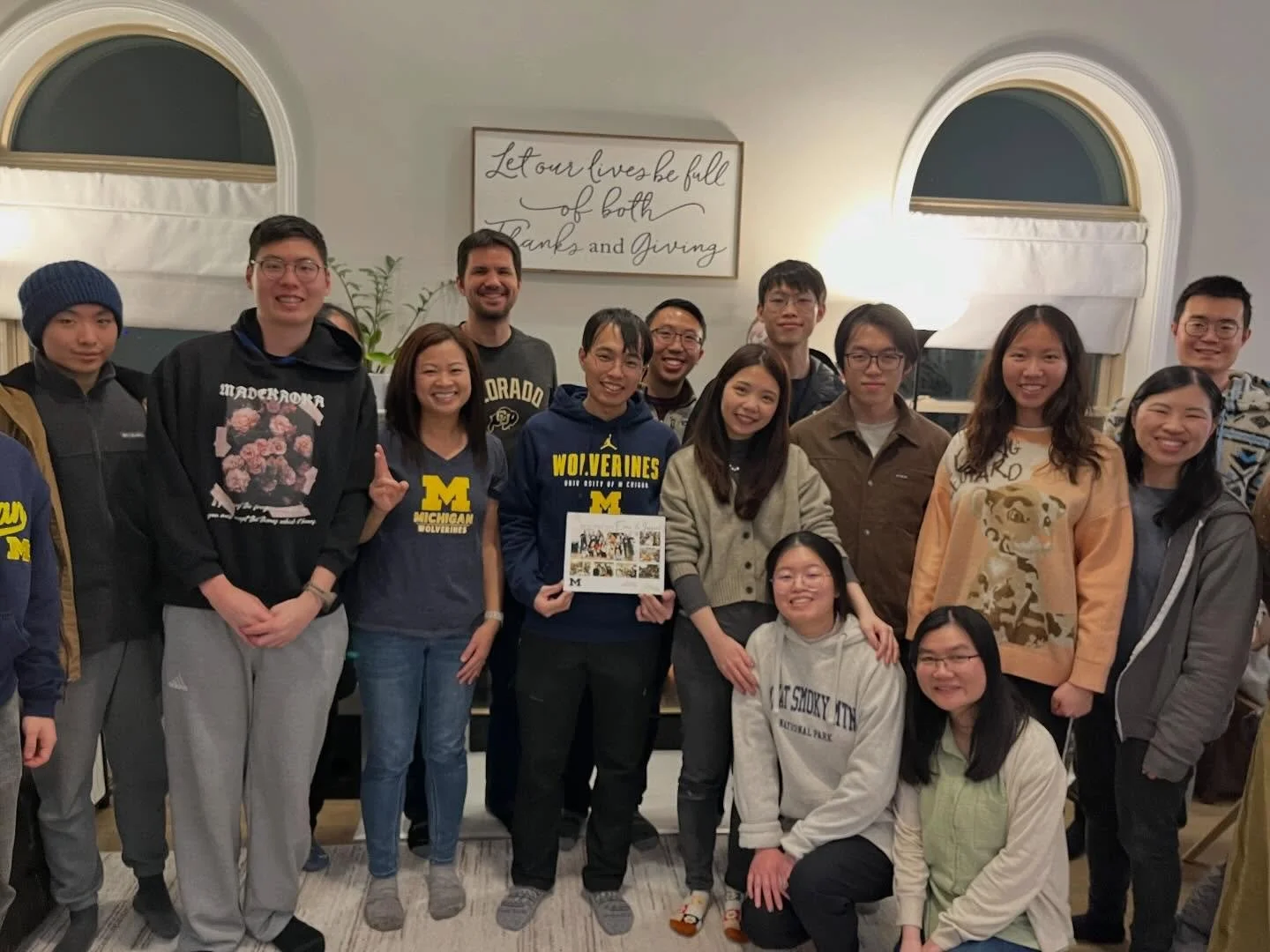First couple of Bible Discussions this semester &amp; farewell to Evan and Joyce as they head back home!