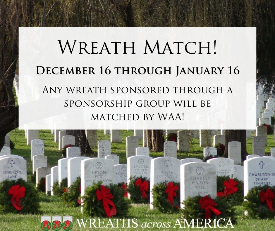 Wreath Numbers are in:  WAA delivered and we placed 10,284 wreaths for National Wreaths Across America Day at Riverside National Cemetery this past weekend.

Thank you again to our valued sponsors and volunteers.  We would not have been able to carry