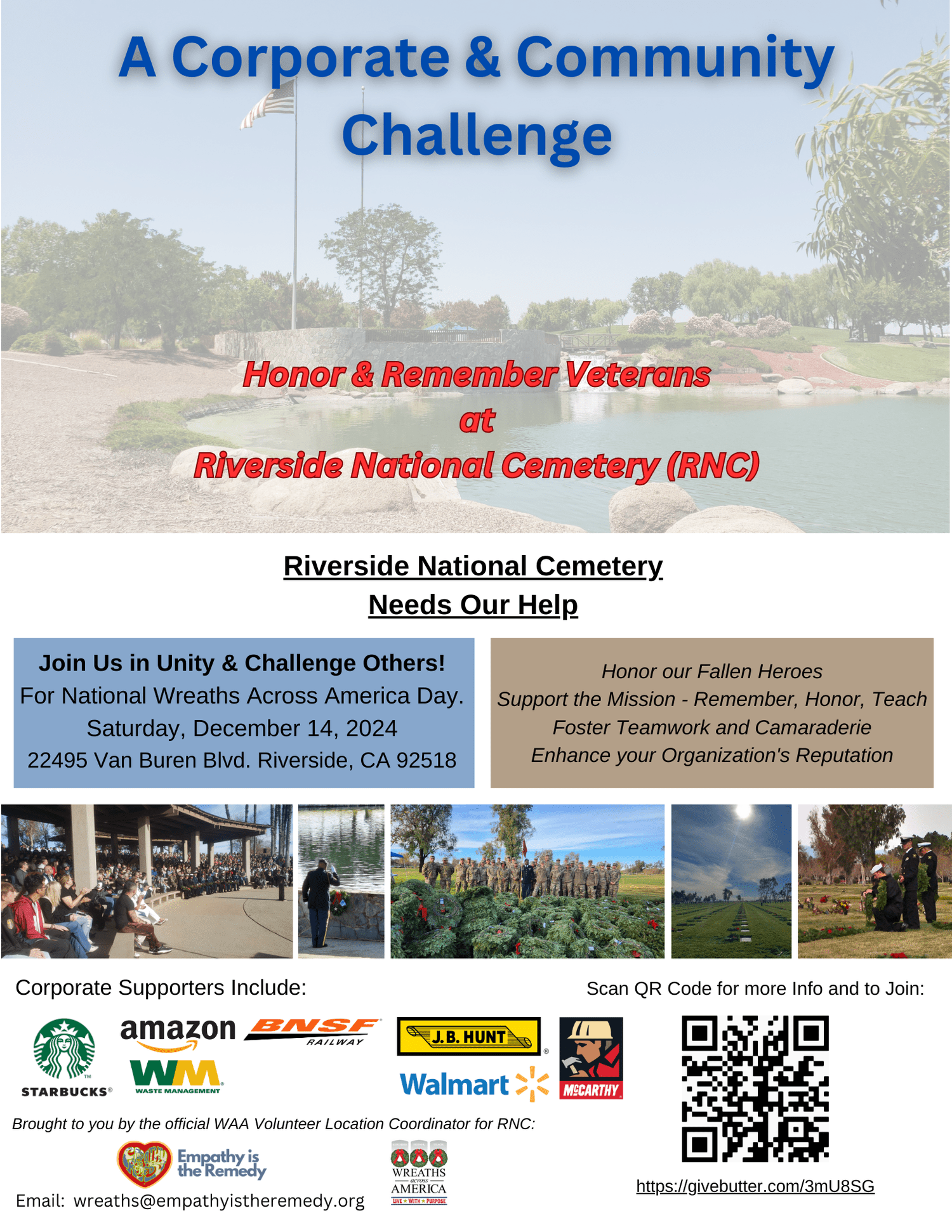 A Corporate and Community Challenge - Honor and Remember Veterans at ...