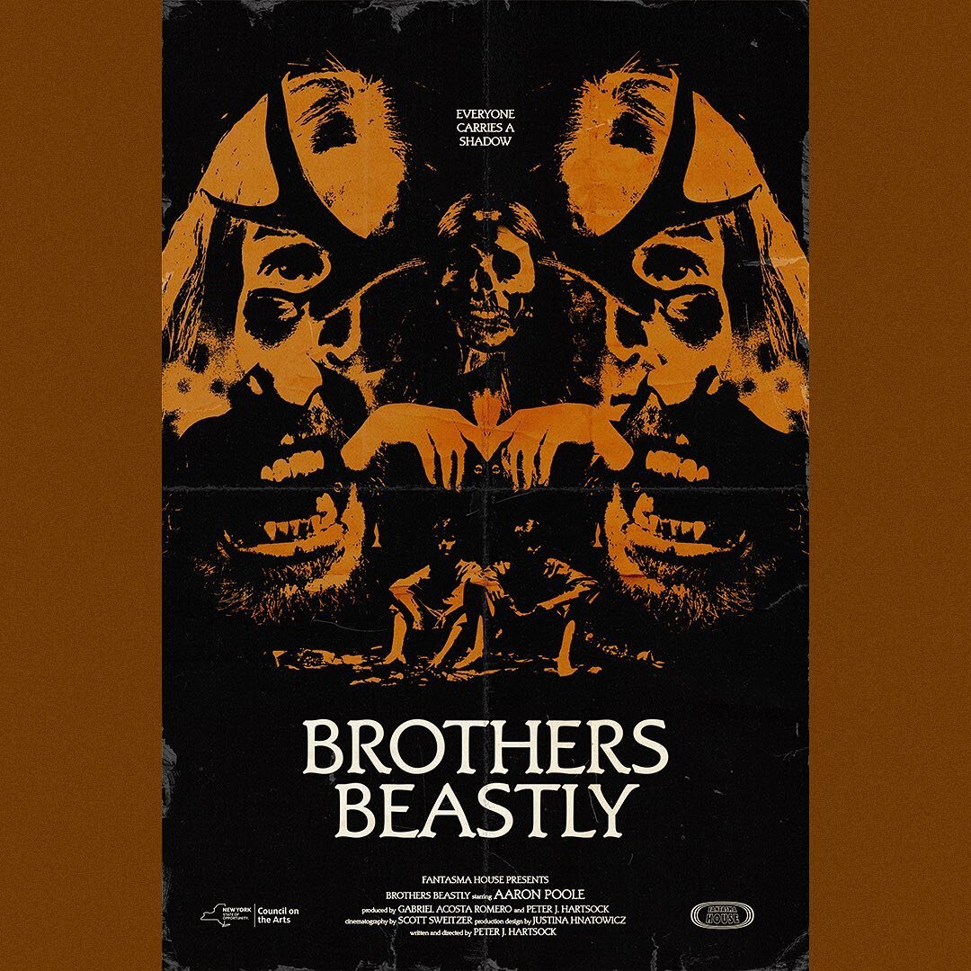 Official poster artwork for Brothers Beastly, designed by @peterjhartsock 💀

Follow us to stay up to date as we bring this folk nightmare to audiences in 2024 🎞️
.
.
.
.
.
#oldschoolhorror #vintagehorror #retrohorror #horrorfilm #horrorfilms #cultf