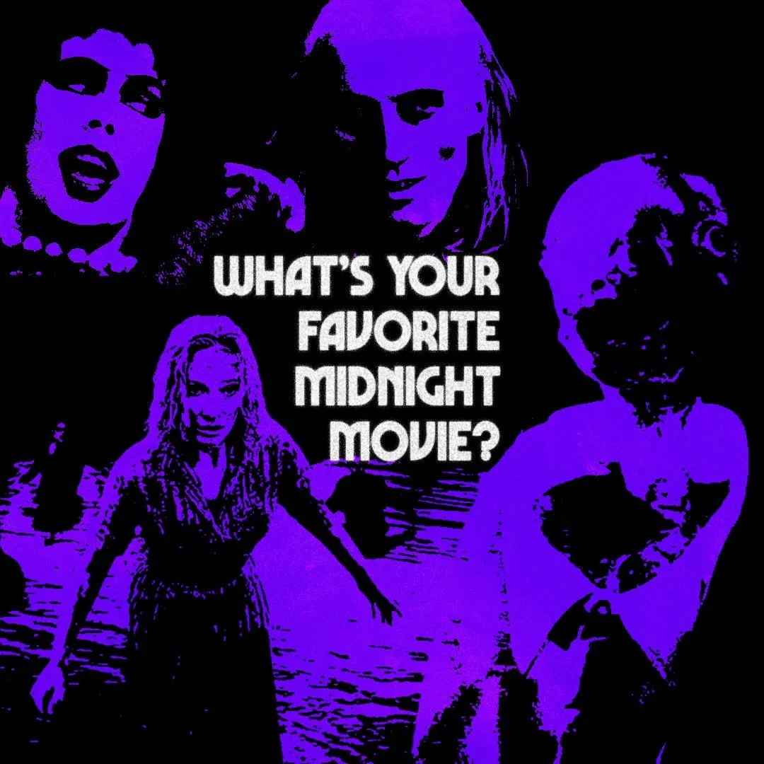 Late nights, and cult favorites, from weird to weirder. We wanna know, what&rsquo;s your favorite midnight movie? 🎬💀
.
.
.
.
.
#midnightmovie #oldschoolhorror #vintagehorror #retrohorror #horrorfilm #horrorfilms #cultfilm #midnightmovie #indiefilm 