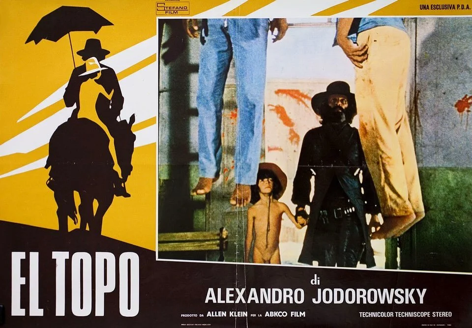 Original Italian lobby card for El Topo, the seminal midnight movie🤠
.
.
.
.
.
#midnightmovie #cultcinema #indiefilm #horrorfilm #jodorowsky