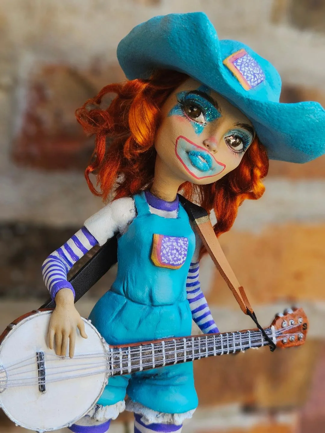 Banjo Blue OOAK doll figure