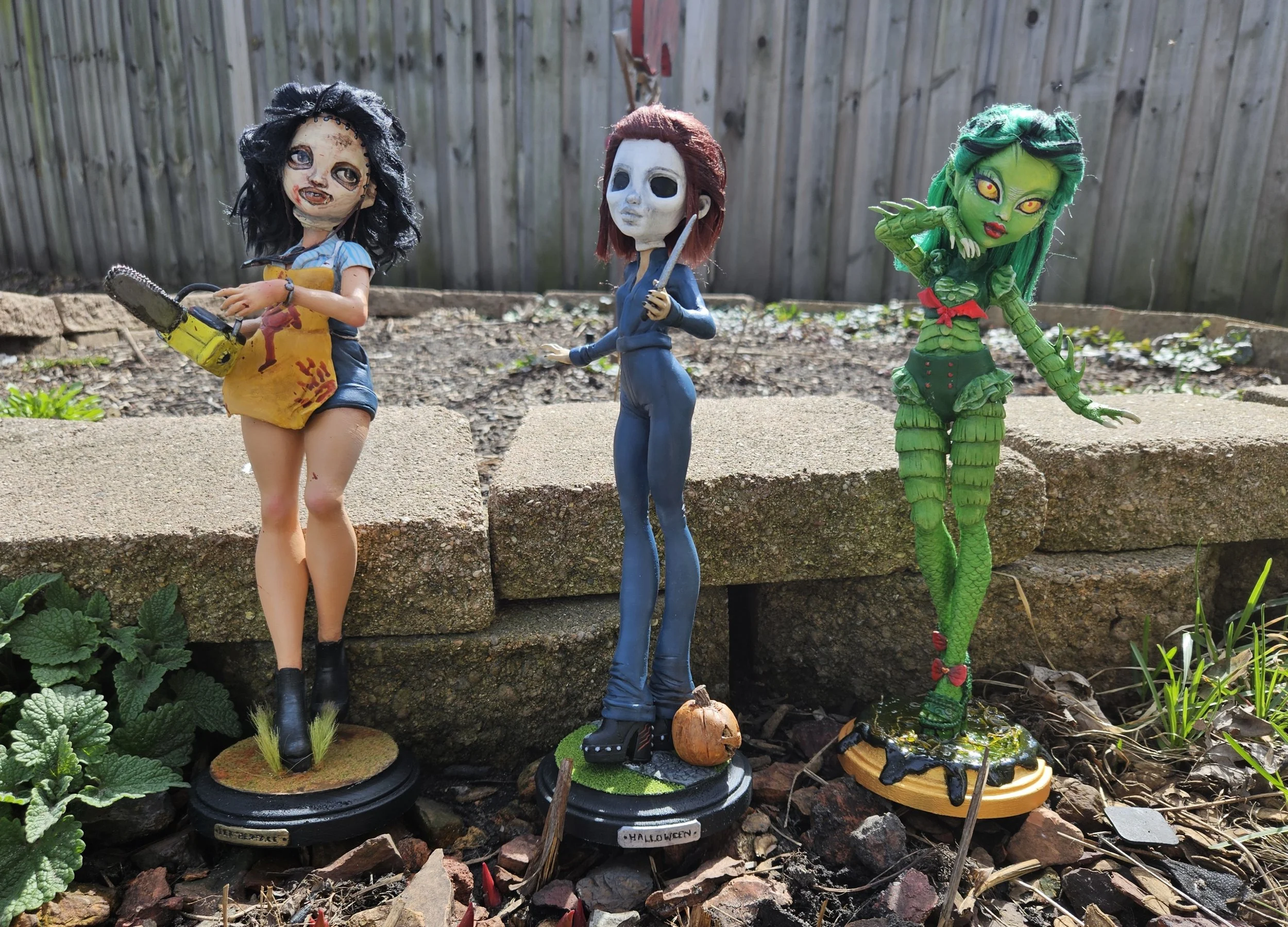 Leatherface cutie, Myers cutie, & Black Lagoon cutie