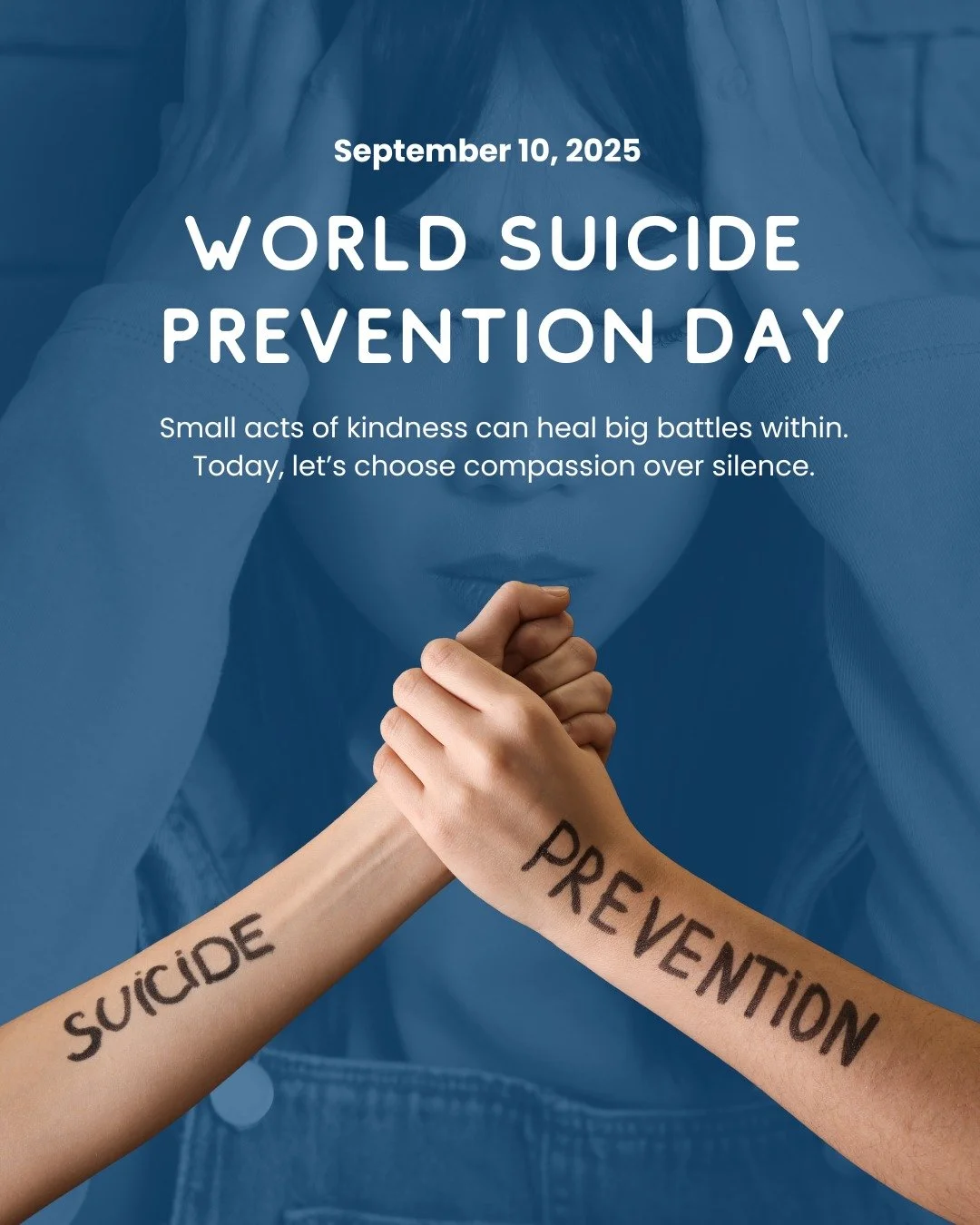 Speak up, reach out, be there! π« You never truly know what someone is going through, and your kindness could change, or even save, a life. π  If you are struggling, please remember: There πͺπ΄ help. There πͺπ΄ hope. And there πͺπ΄ a way forward&mda