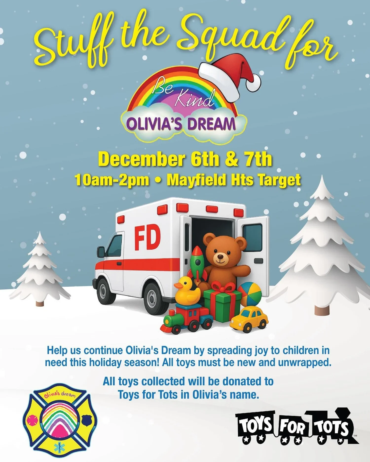 Stuff the Squad for Olivia’s Dream 2025