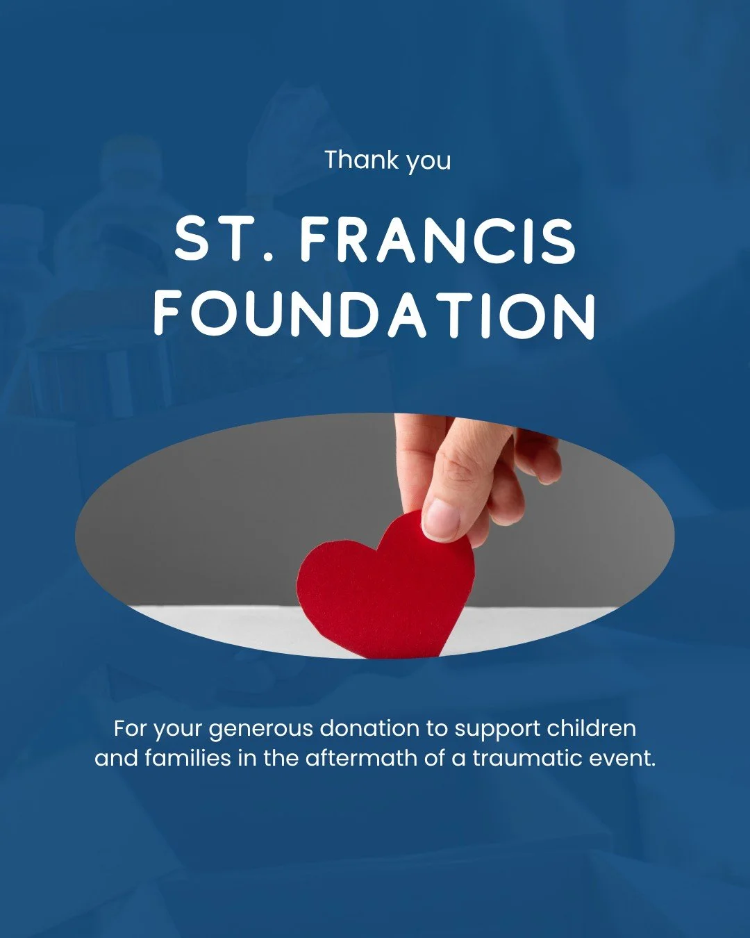 Exciting news! Olivia&rsquo;s Dream was recently gifted a $5,000 donation from our friends at the St. Francis Foundation. 🎉 Thank you St. Francis Foundation for your generous gift! These funds made it possible for 25 families, recipients of our Rain