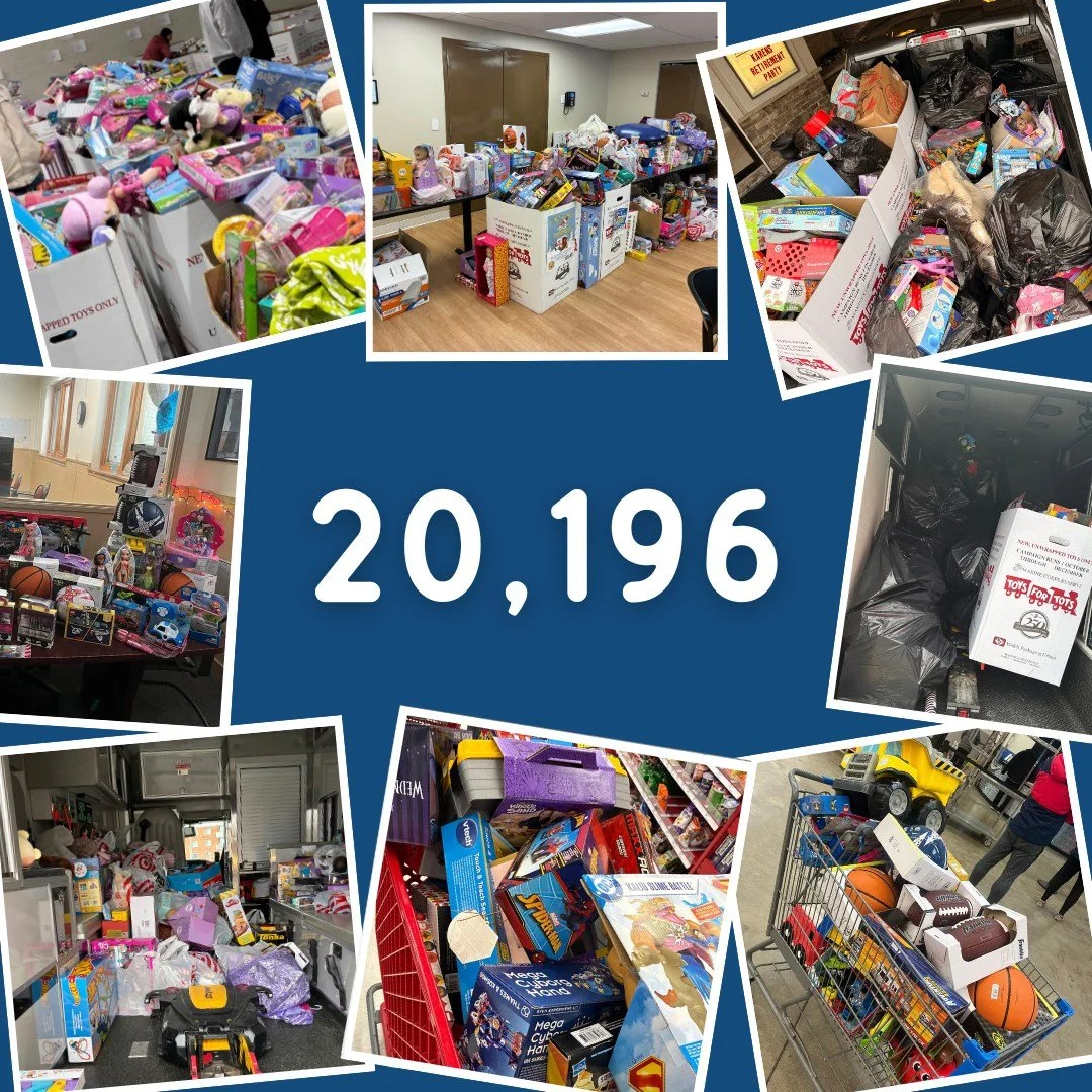 The total count for the 2025 Olivia&rsquo;s Dream Toy Drive is in&hellip;

✨ Together, we collected 20,196 brand-new, unwrapped toys for children in need to open on Christmas morning! That&rsquo;s an increase of more than 4,000 toys compared to 2024!
