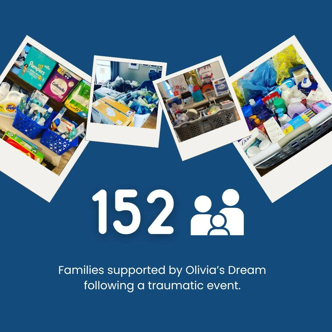 Hitting new milestones 🏆 The total number of families we've helped since our founding in 2018 has officially surpassed 150! 💪

Olivia's Dream provides assistance to families in the aftermath of traumatic events, including disasters (e.g., house fir