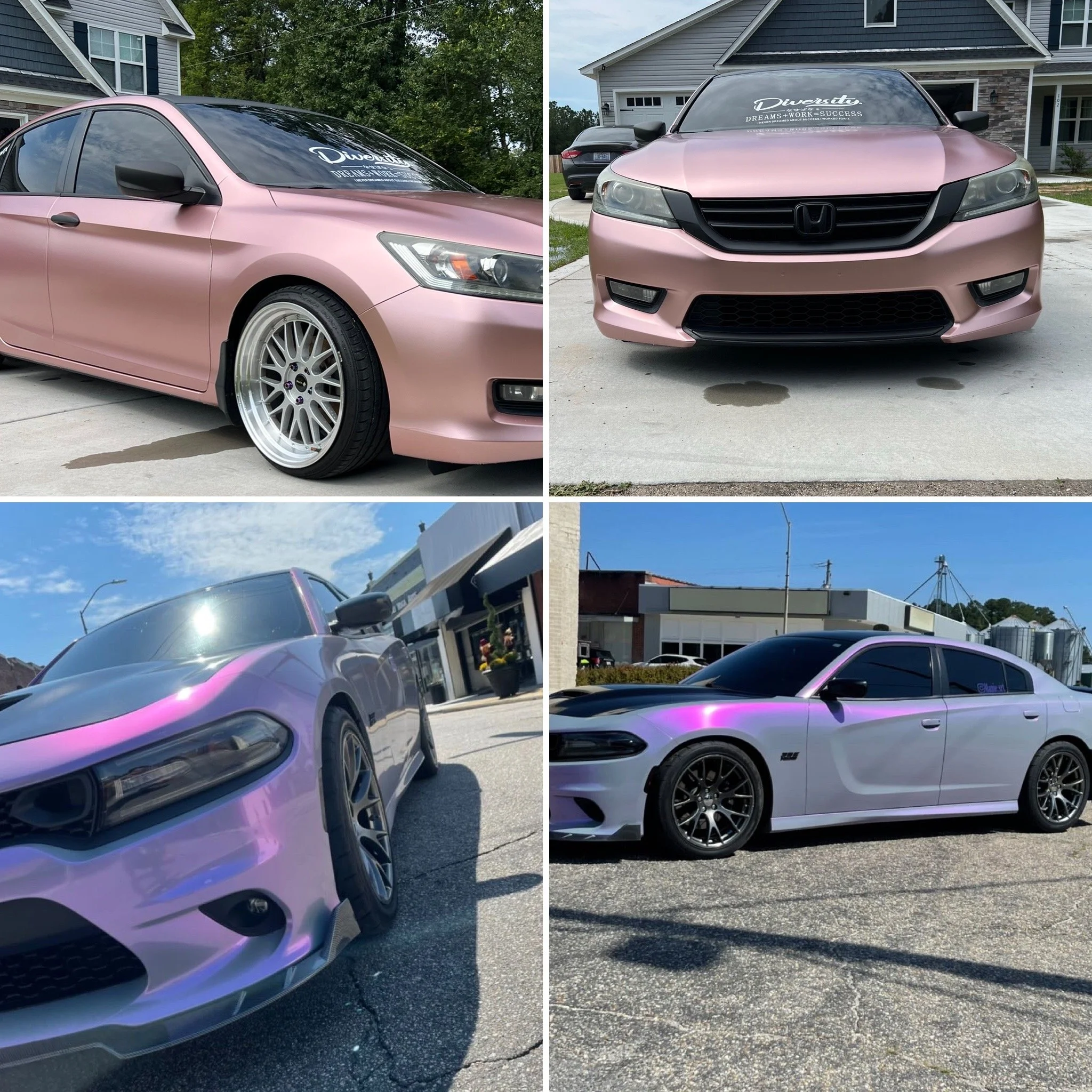 Complete or partial change of color 