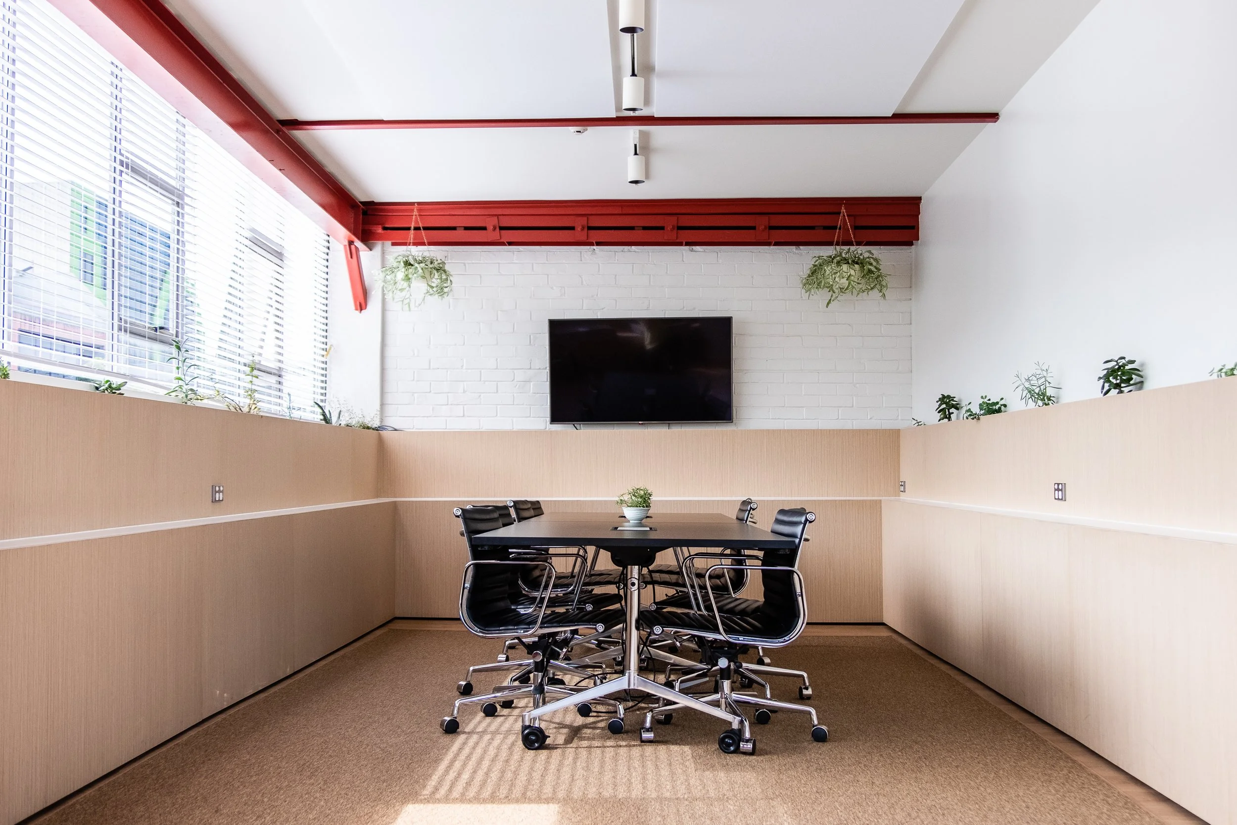 Commercial office fit-out Auckland meeting conference room by Practec