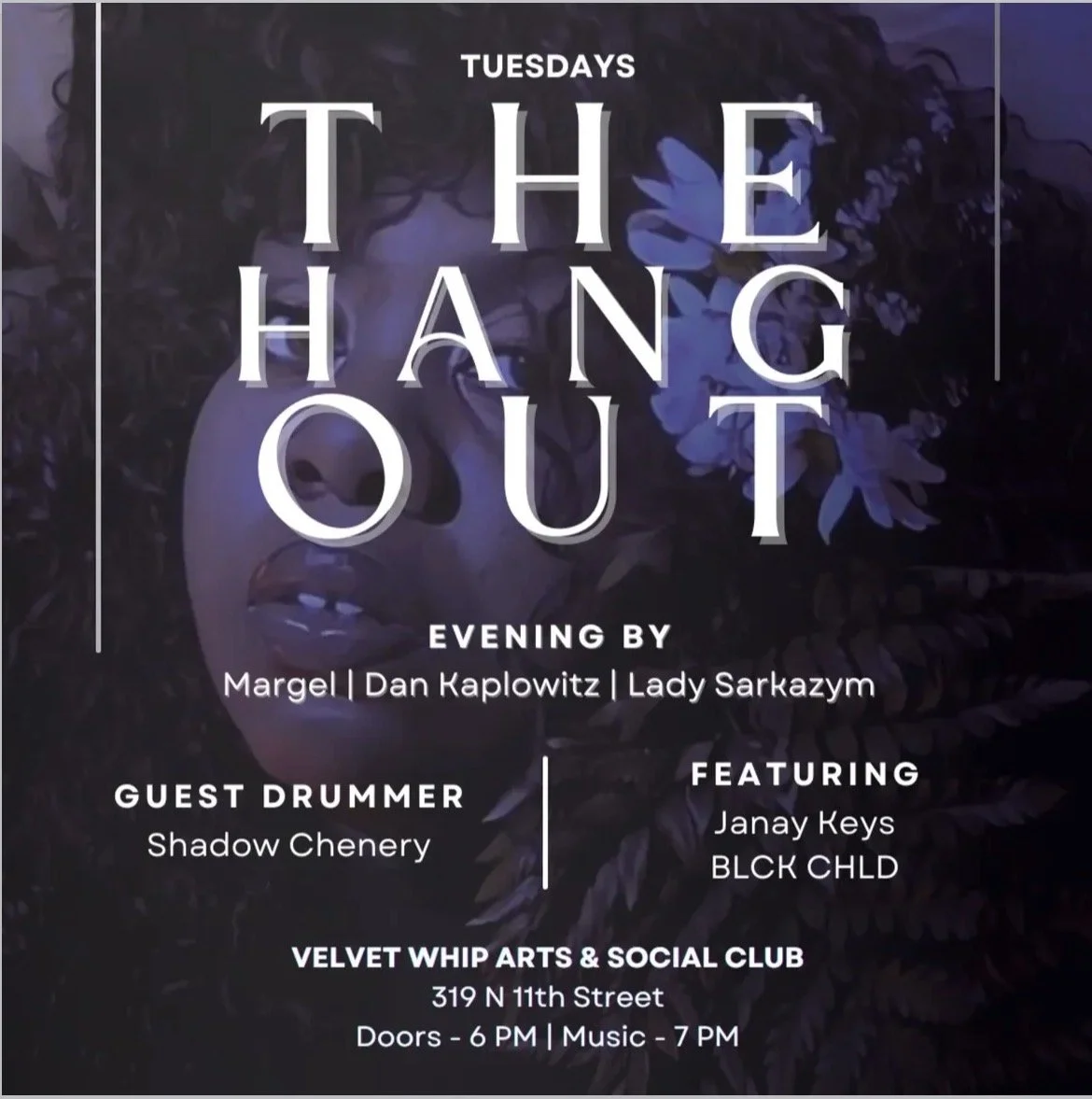 EVERY TUESDAY 7-10P THE HANOUT JAZZ TRIO(COVER REQUIRED, FREE TO VELVET WHIP CLUB MEMBERS)