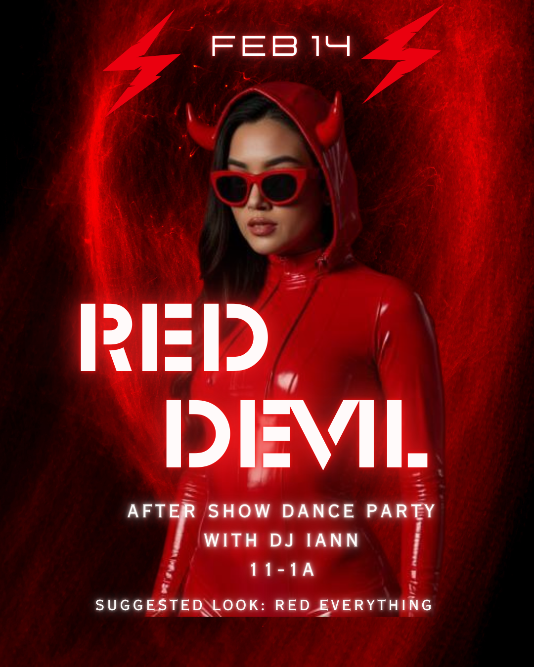 RED DEVIL AFTER SHOW DANCE PARTY WITH DJ IANN