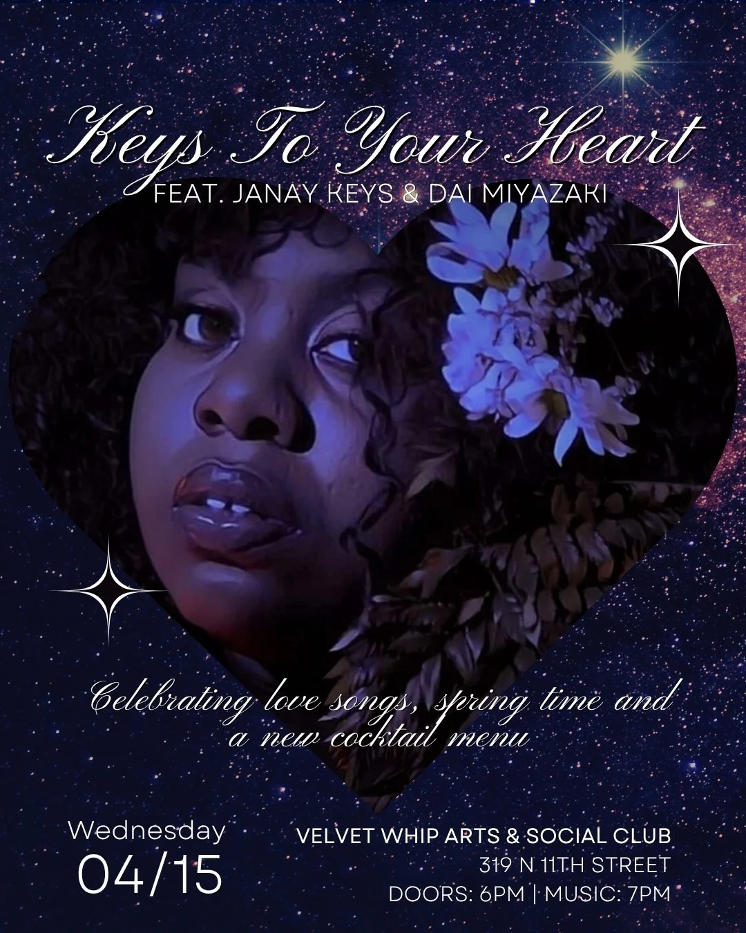 KEYS TO YOUR HEART-CELEBRATING LOVE SONGS, SPRING TIME AND NEW COCKTAIL MENU WITH JANAY KEYS &amp; DAI MIYAZAKI