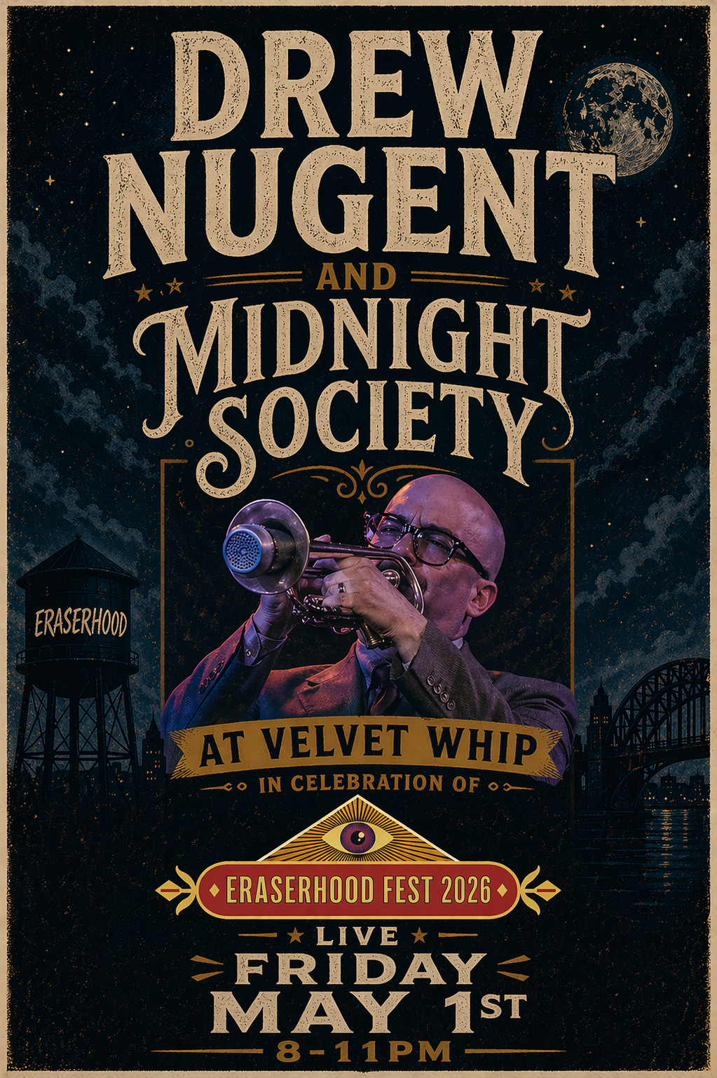 DREW NUGENT &amp; THE MIDNIGHT SOCIETY LIVE AT THE VELVET WHIP 