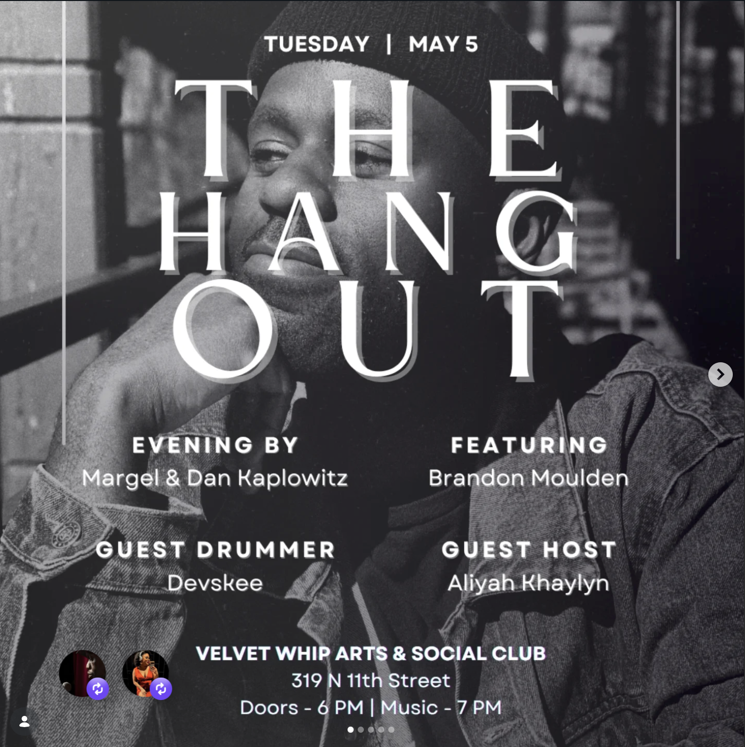 EVERY TUESDAY 7- THE HANOUT JAZZ TRIO(COVER REQUIRED, FREE TO VELVET WHIP CLUB MEMBERS)