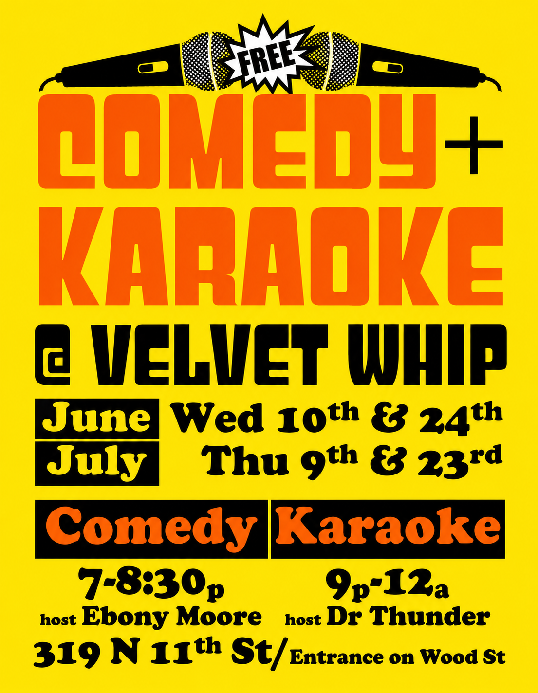 The Tight 5-Comedy open mic + Karaoke w/Dr. Thunder