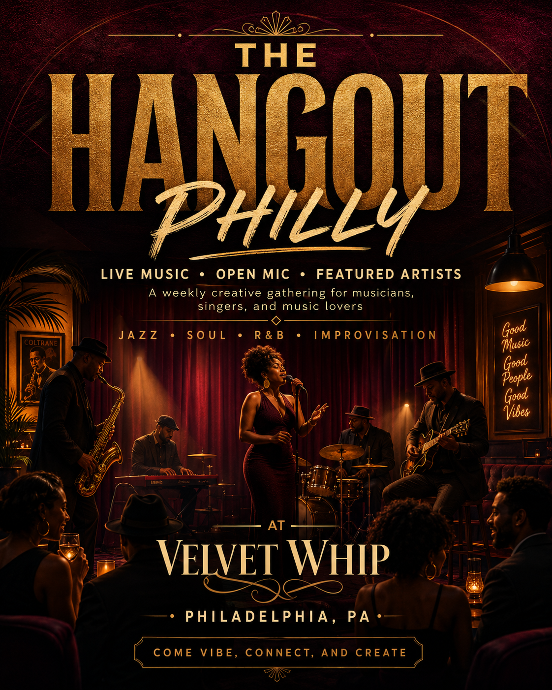 EVERY TUESDAY 7-10P THE HANOUT JAZZ TRIO(COVER REQUIRED, FREE TO VELVET WHIP CLUB MEMBERS)