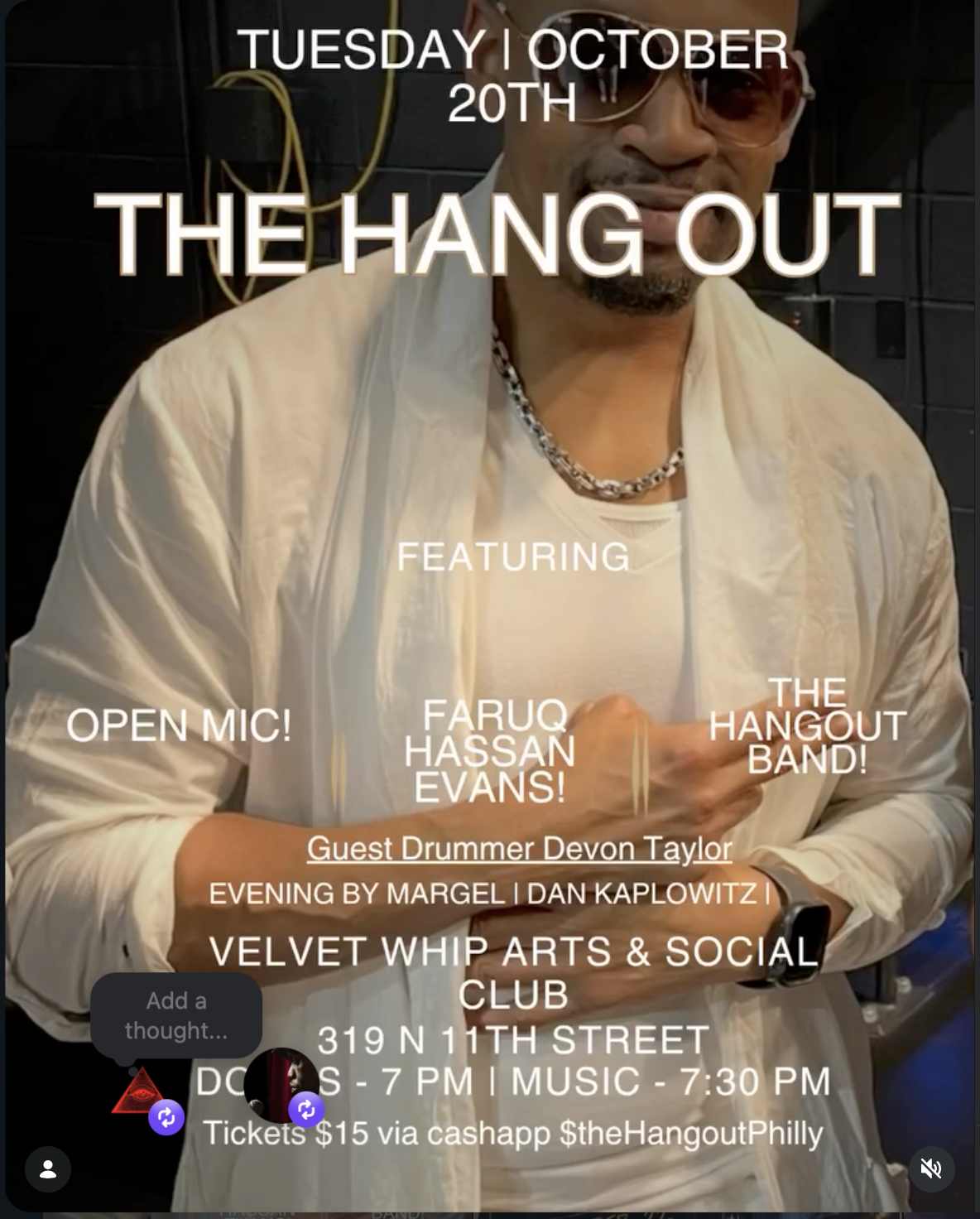EVERY TUESDAY 7-10P THE HANGOUT TRIO(COVER REQUIRED, FREE TO VELVET WHIP CLUB MEMBERS)