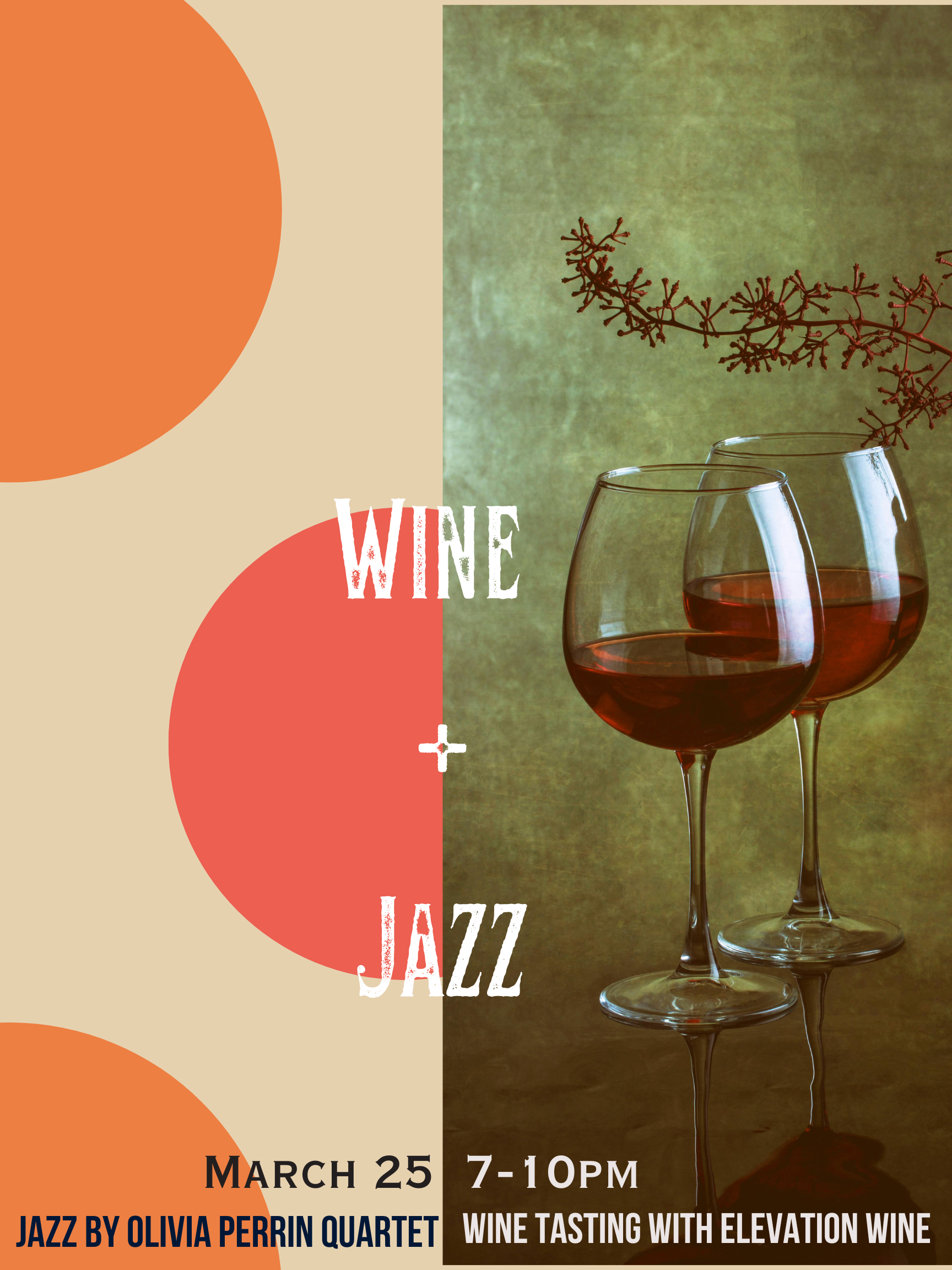 JAZZ + WINE TASTING with Olivia Perrin Jazz & Elevation Wine - Wednesday, March 25 at 7:00 PM at Velvet Whip Arts & Social Club in Callowhill, Philadelphia