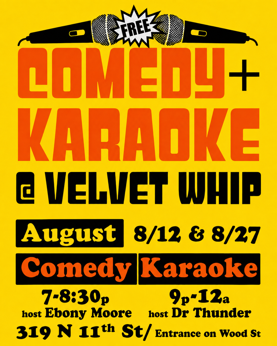 The Tight 5-Comedy open mic + Karaoke w/Dr. Thunder