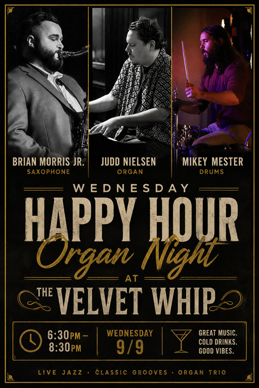 Velvet Happy Hour Organ Night(FREE TO MEMBERS) artwork from Velvet Whip Arts & Social Club