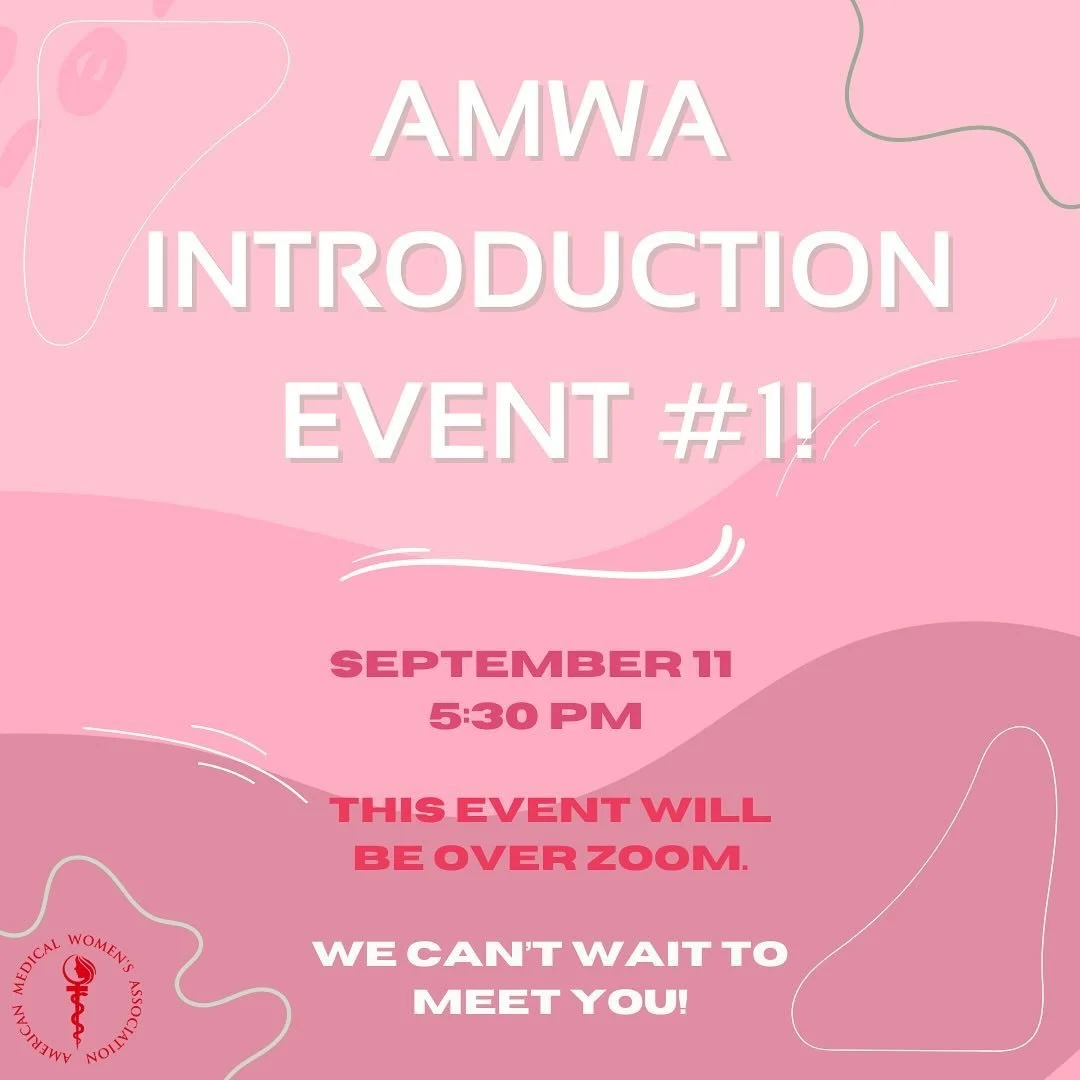 Come learn more about AMWA and our wonderful 2024-2025 E-Board! Hear about all the opportunities and benefits we have prepared to offer including professional development, networking, volunteer opportunities and more. 
Both returning &amp; prospectiv