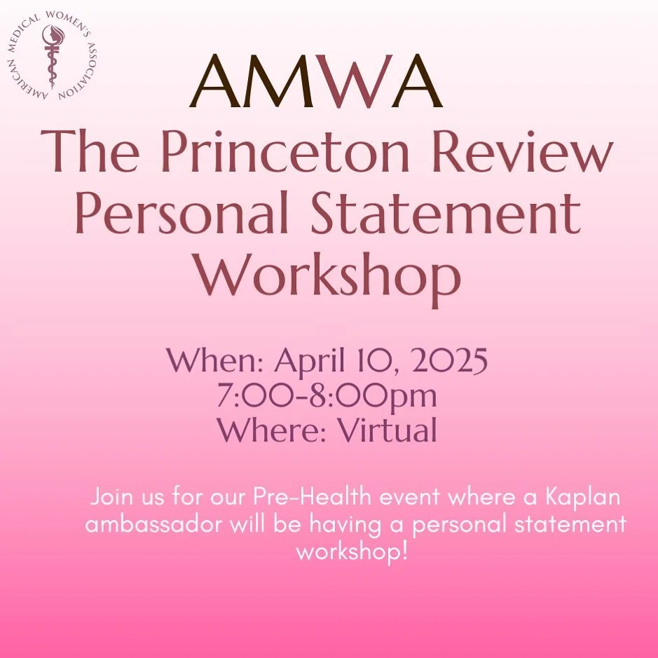 Join us for a personal statement review workshop TONIGHT @ 7pm. Zoom link is in our bio! This event is worth 2 points🩷
