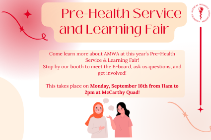 Pre-Health Service and Learning Fair